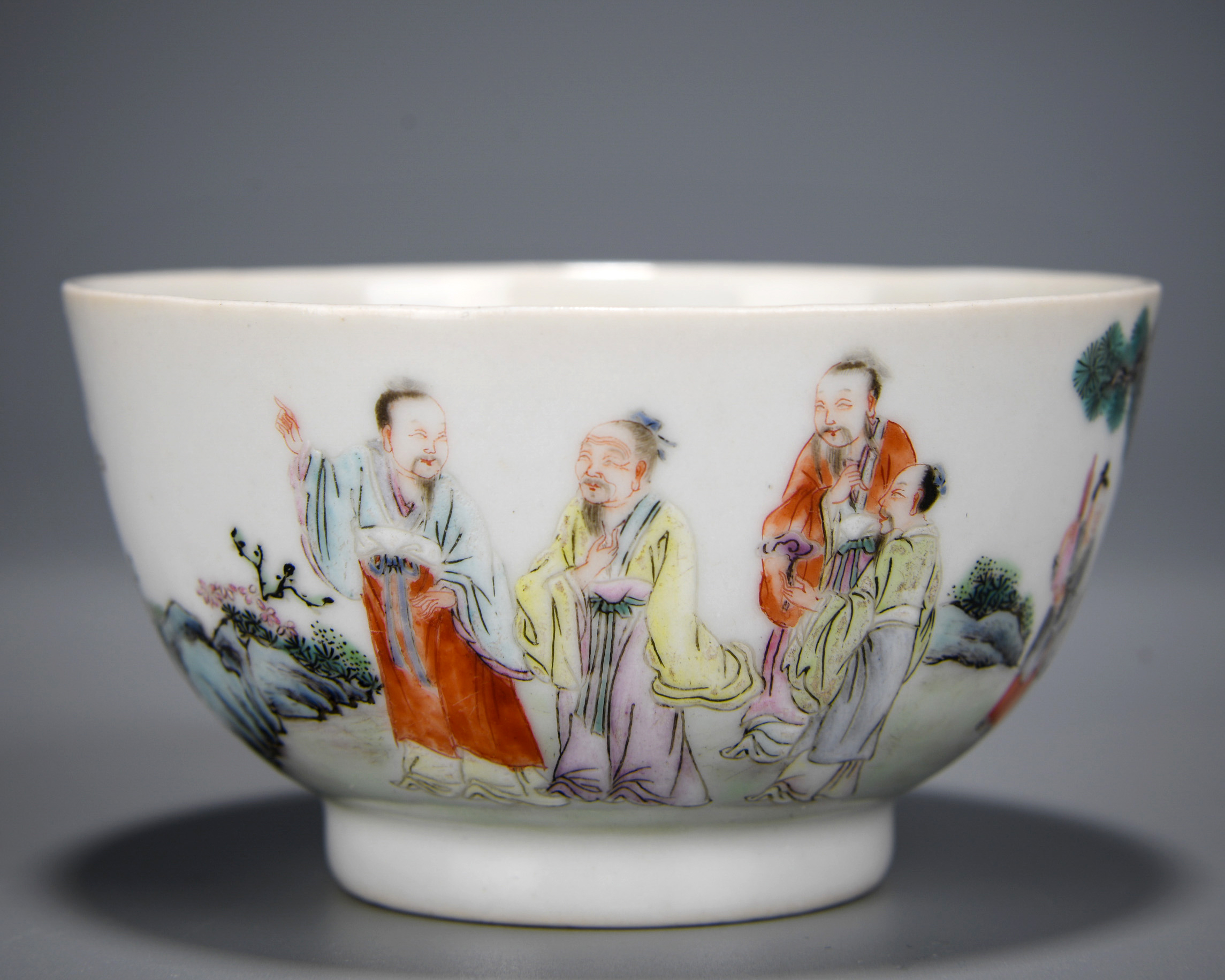 A Chinese Famille Rose Figural Story Bowl - Image 2 of 12