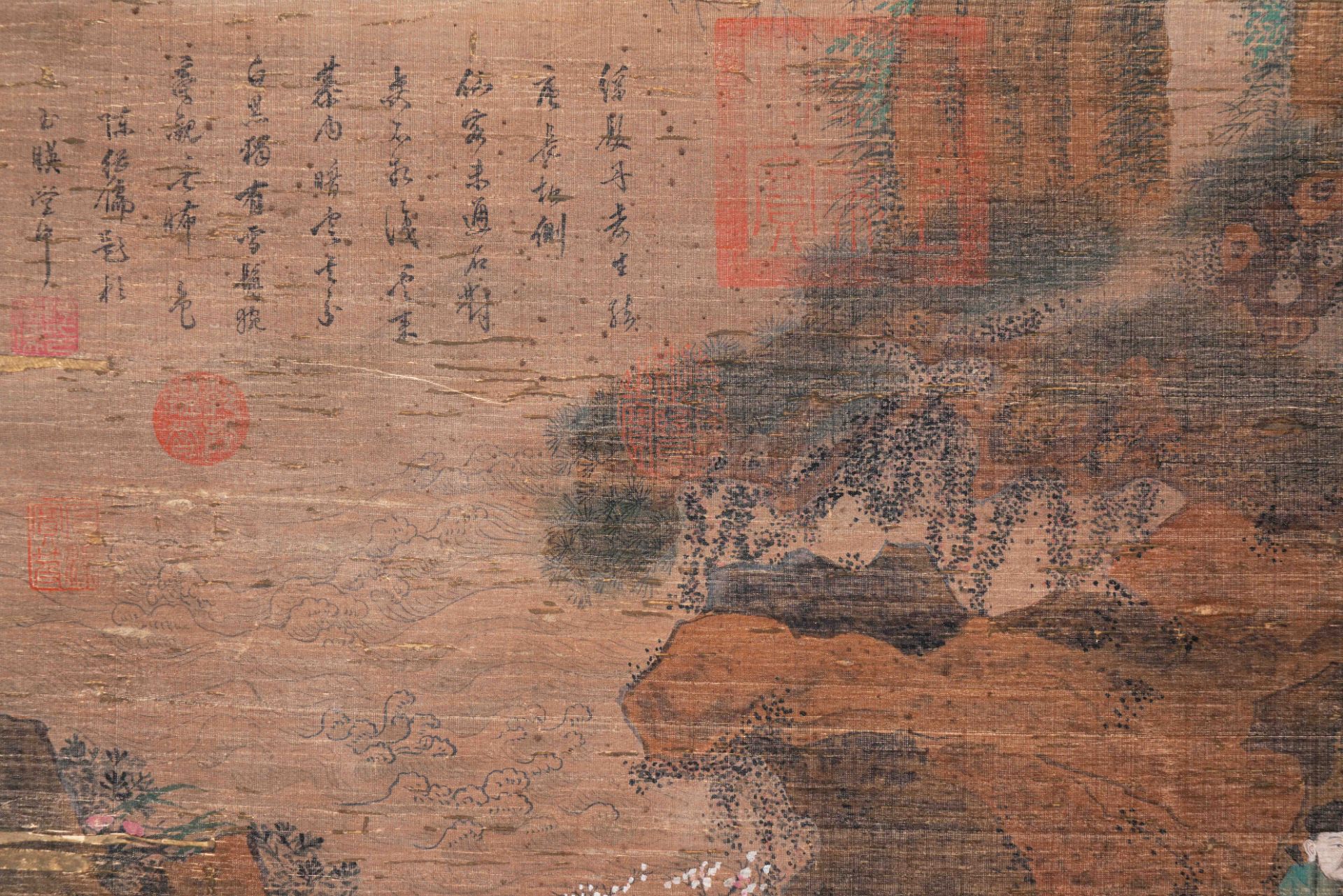 A Chinese Scroll Painting By Zhan Ziyu - Image 6 of 9