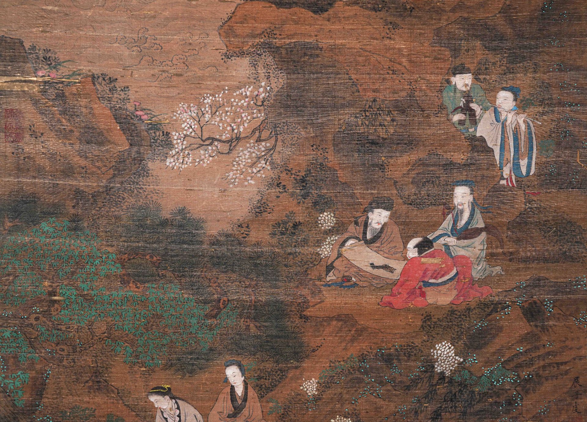 A Chinese Scroll Painting By Zhan Ziyu - Image 3 of 9