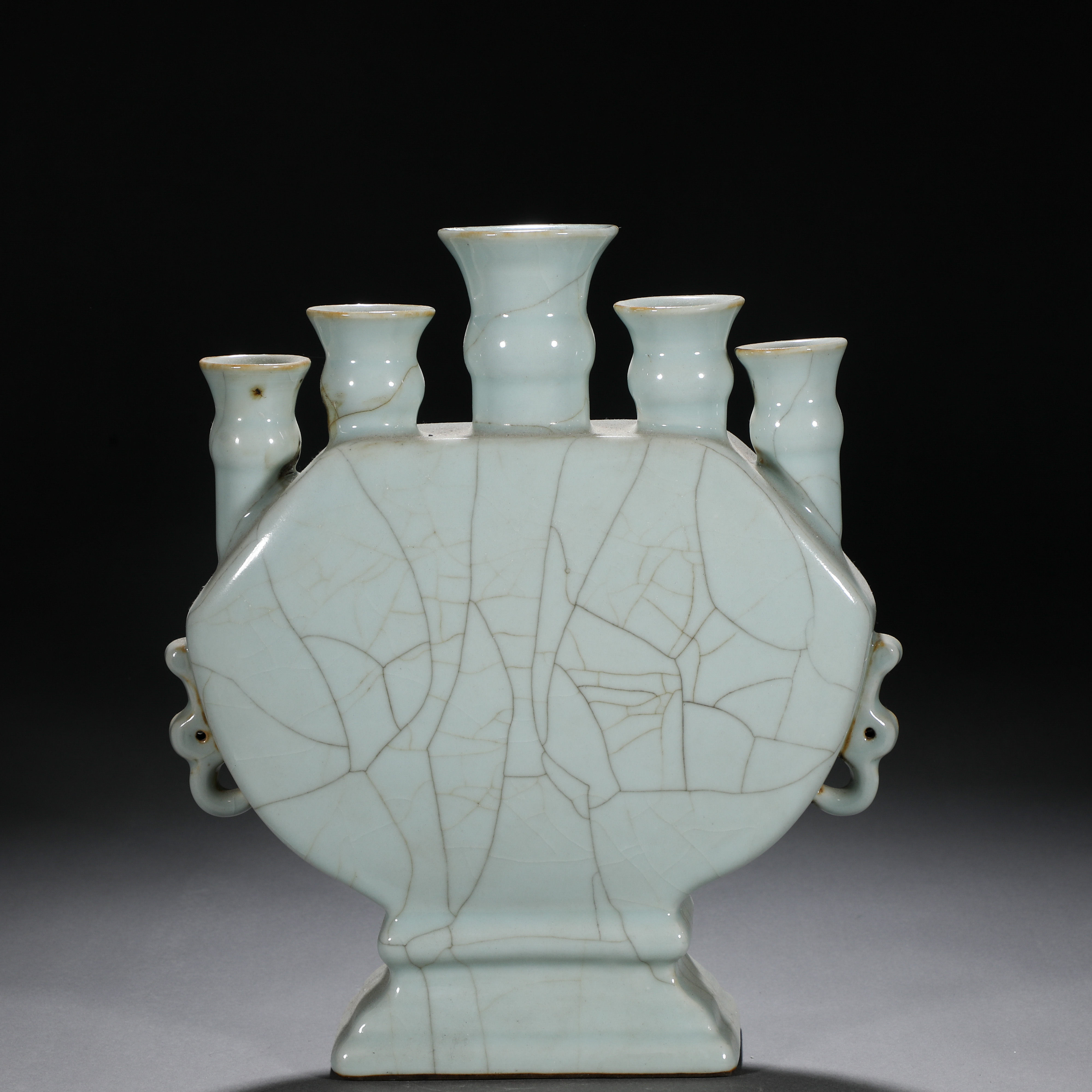 A Chinese Ge-ware Five Sprouts Vase - Image 4 of 9