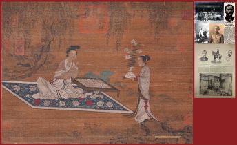 A Chinese Scroll Painting By Jiao Bingzhen