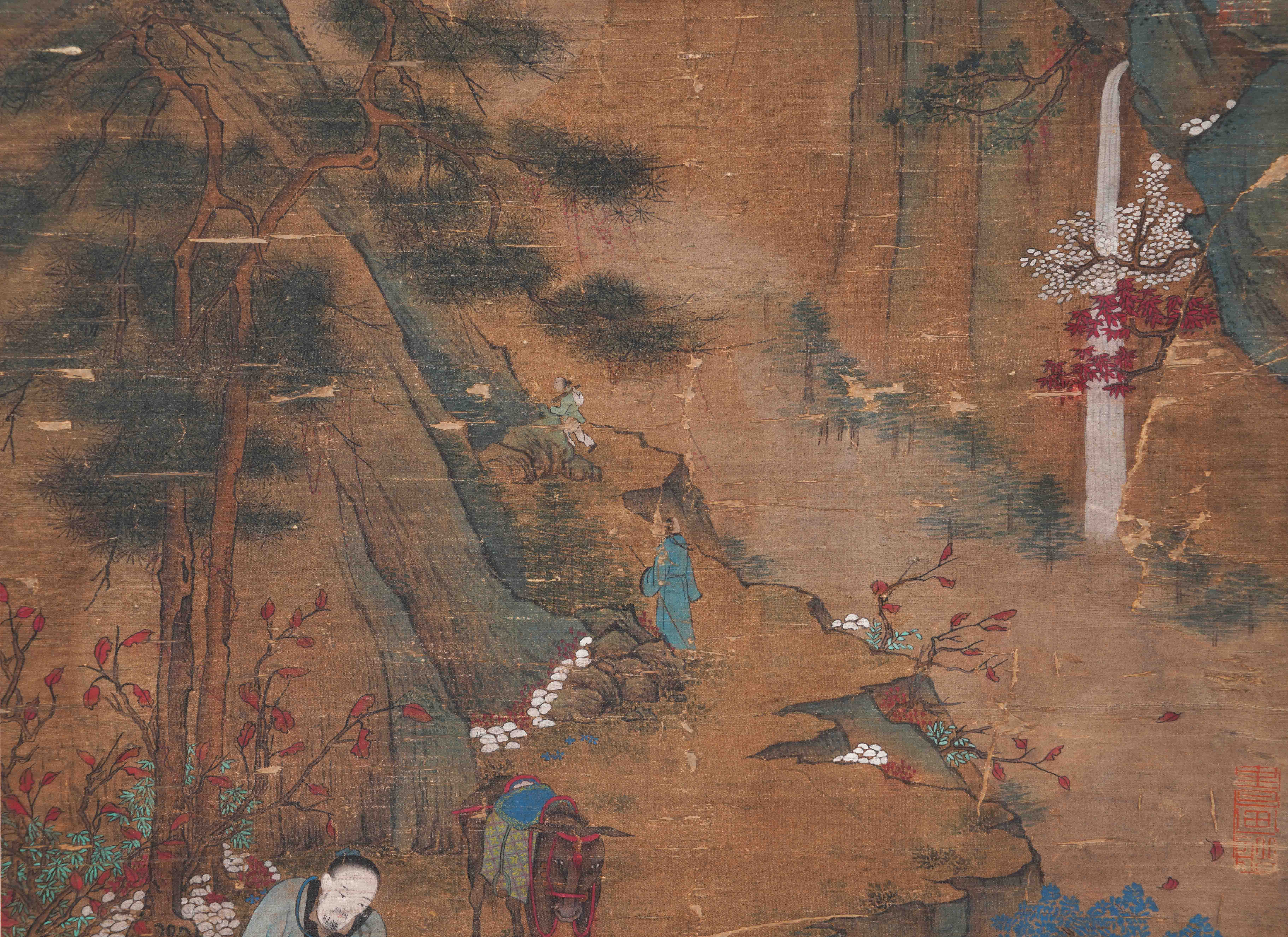 A Chinese Scroll Painting By Zhao Mengfu - Image 3 of 10