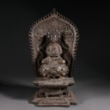 A Chinese Silver Buddha