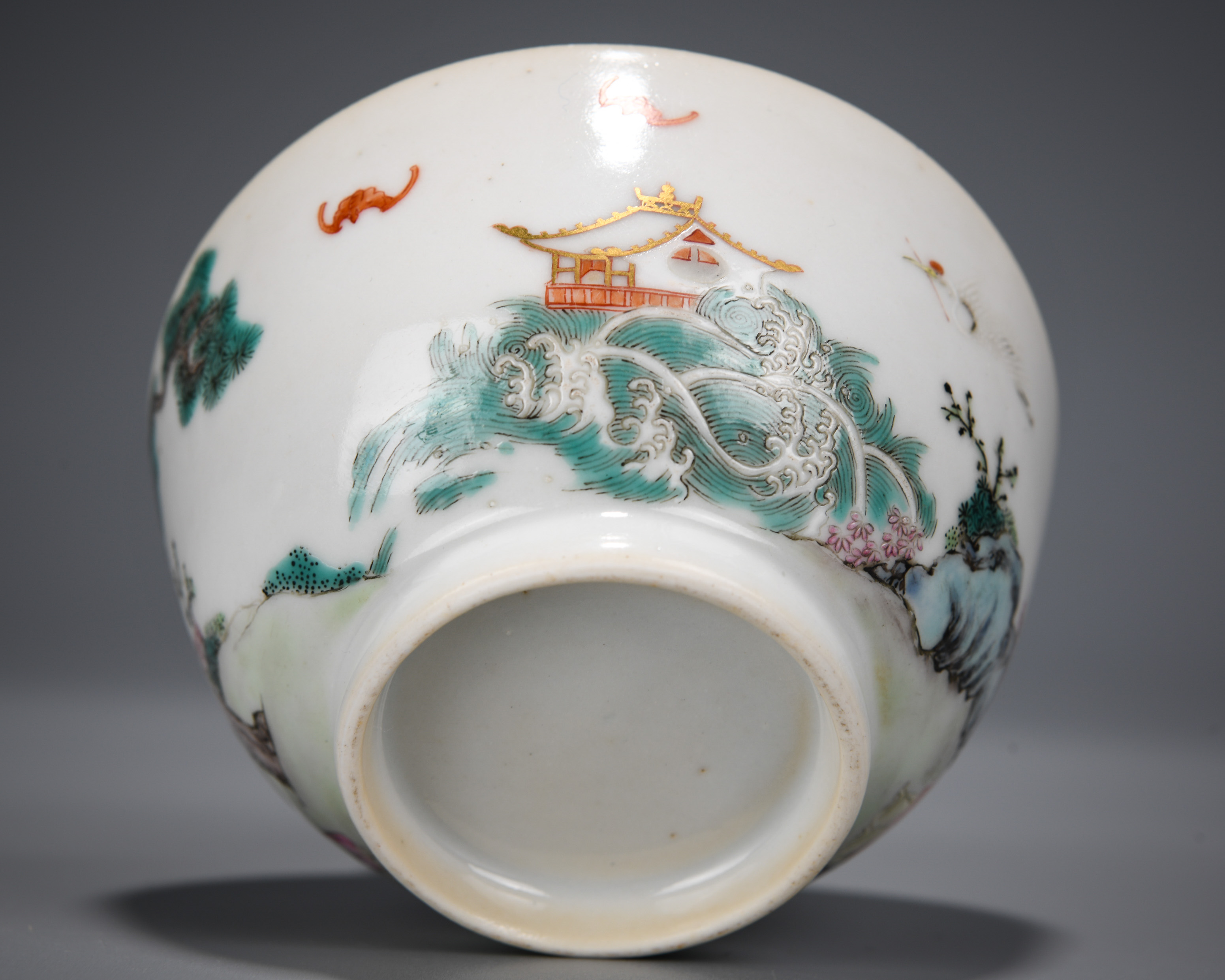 A Chinese Famille Rose Figural Story Bowl - Image 10 of 12