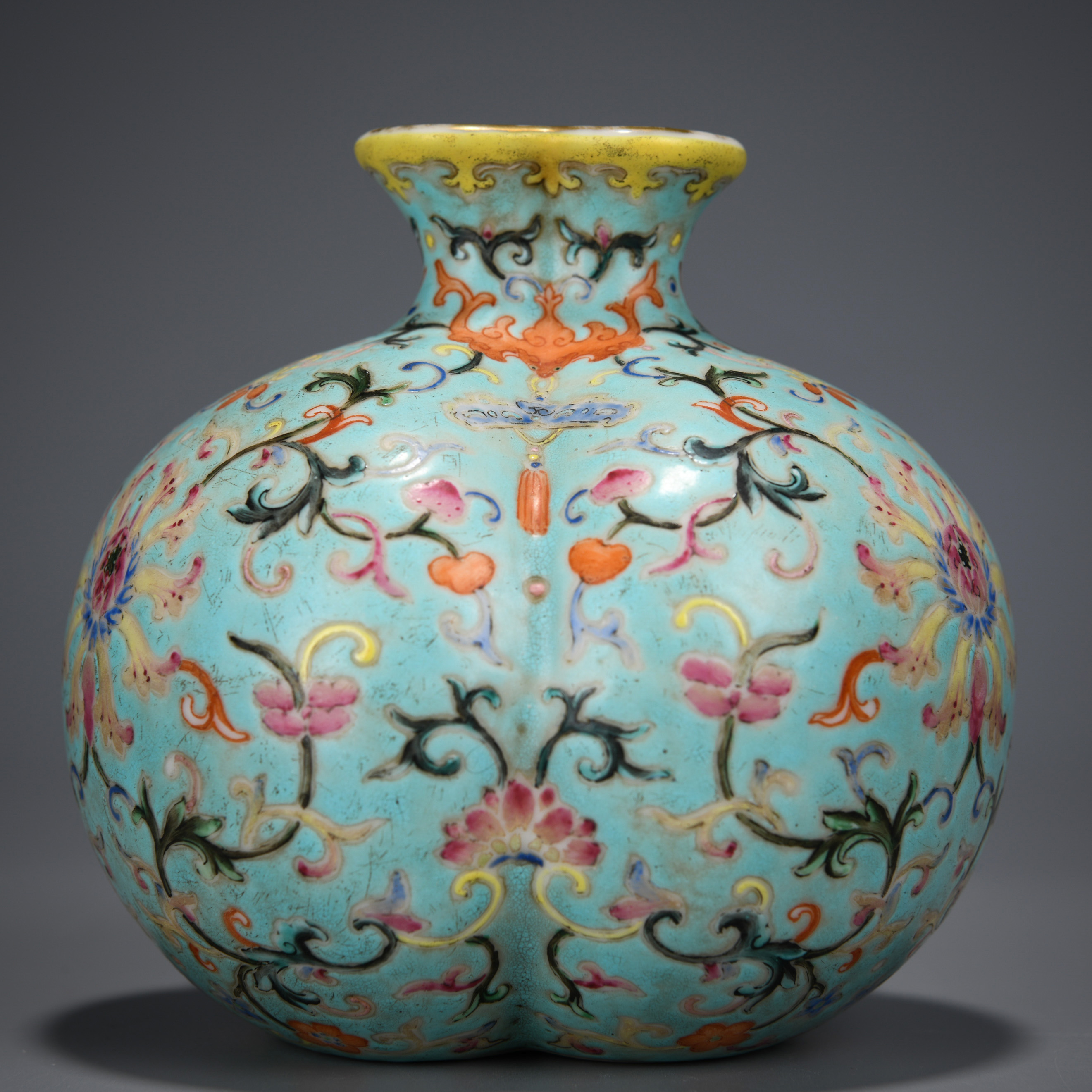 A Chinese Famille Rose Pomegranate Jar - Image 3 of 8