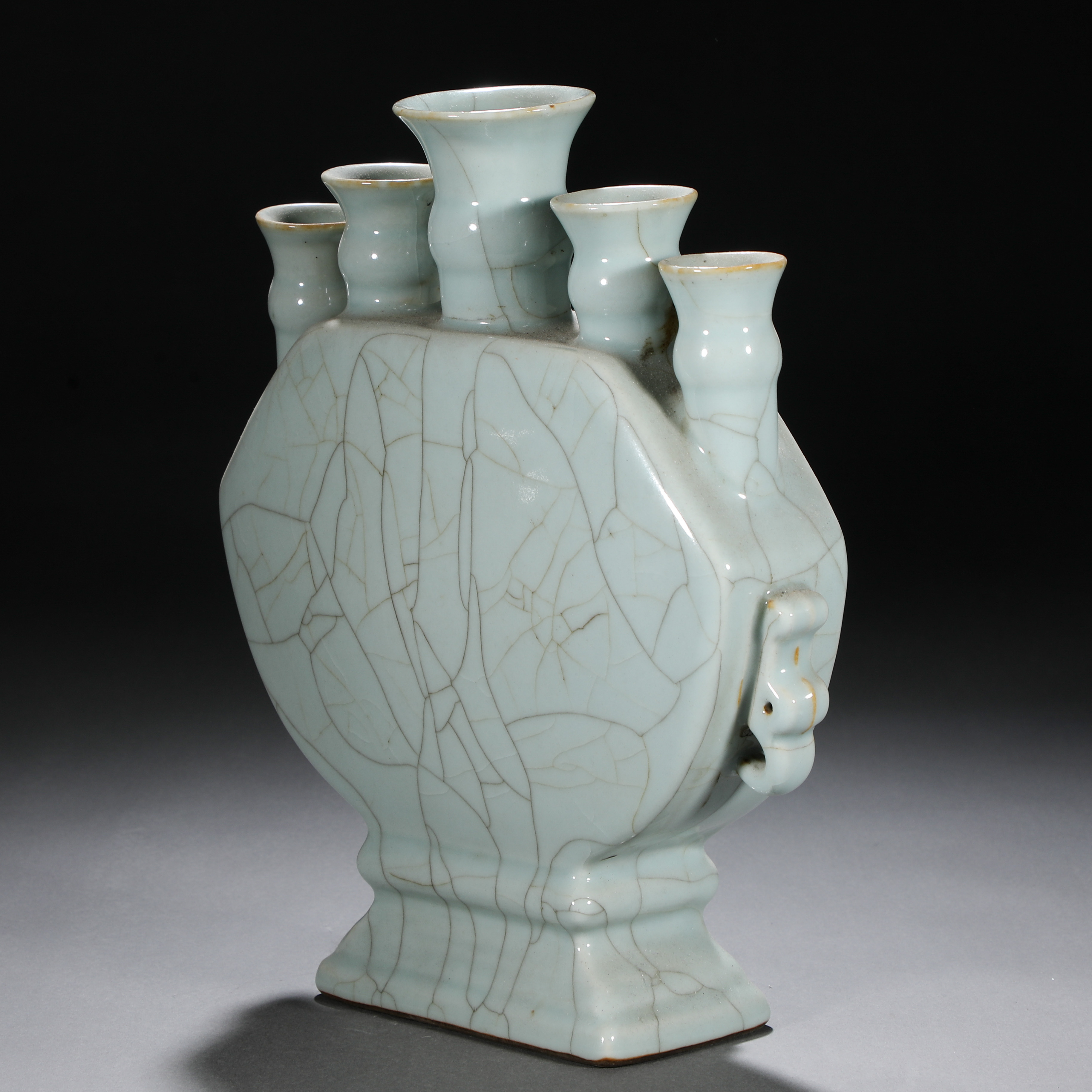 A Chinese Ge-ware Five Sprouts Vase - Image 2 of 9