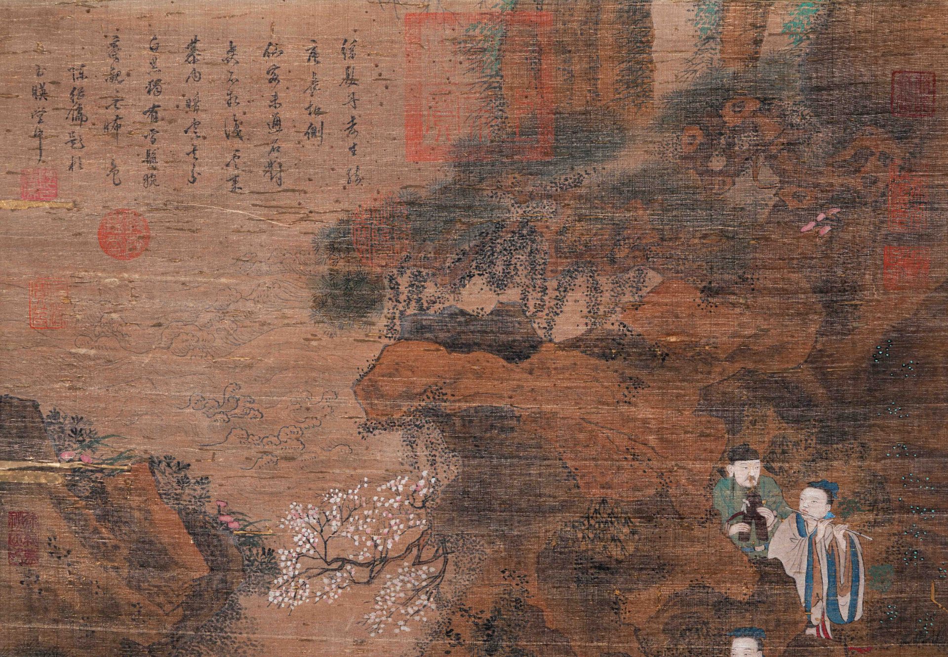 A Chinese Scroll Painting By Zhan Ziyu - Image 2 of 9