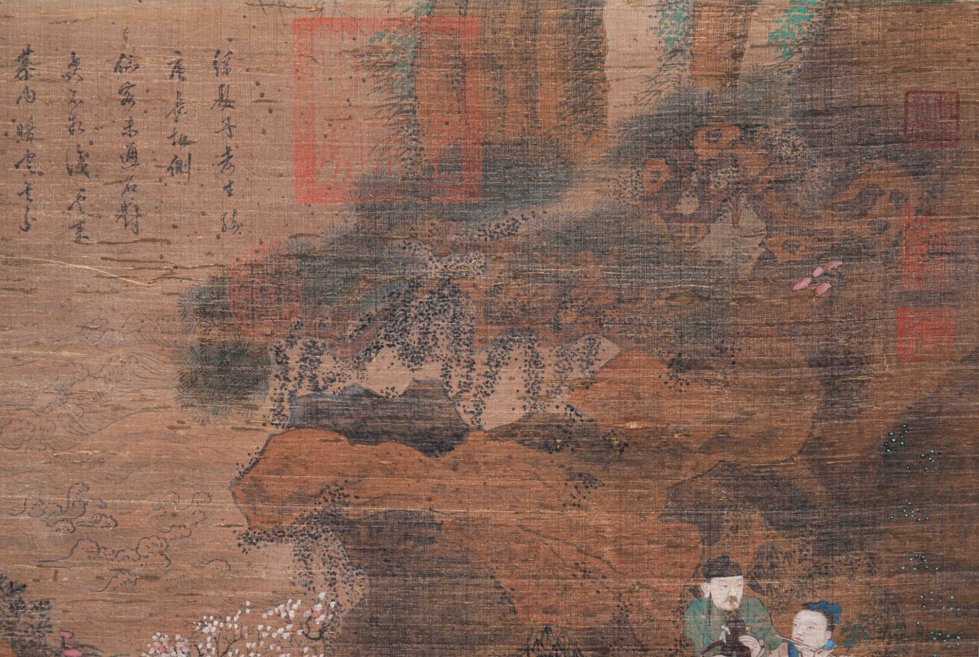 A Chinese Scroll Painting By Zhan Ziyu - Image 5 of 9