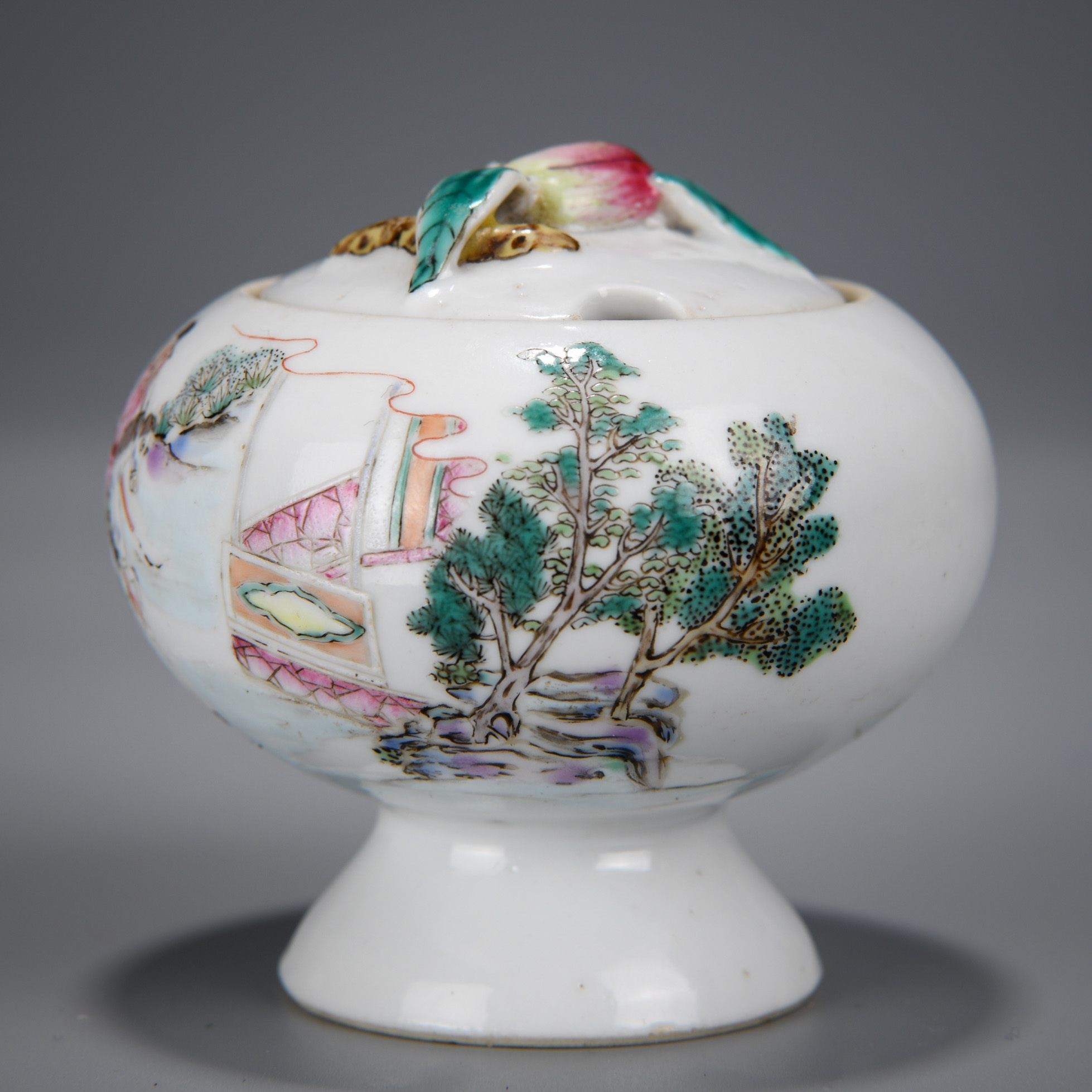 A Chinese Famille Rose Figural Story Waterpot - Image 3 of 8