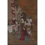 A Chinese Scroll Painting Signed Zhang Xuan