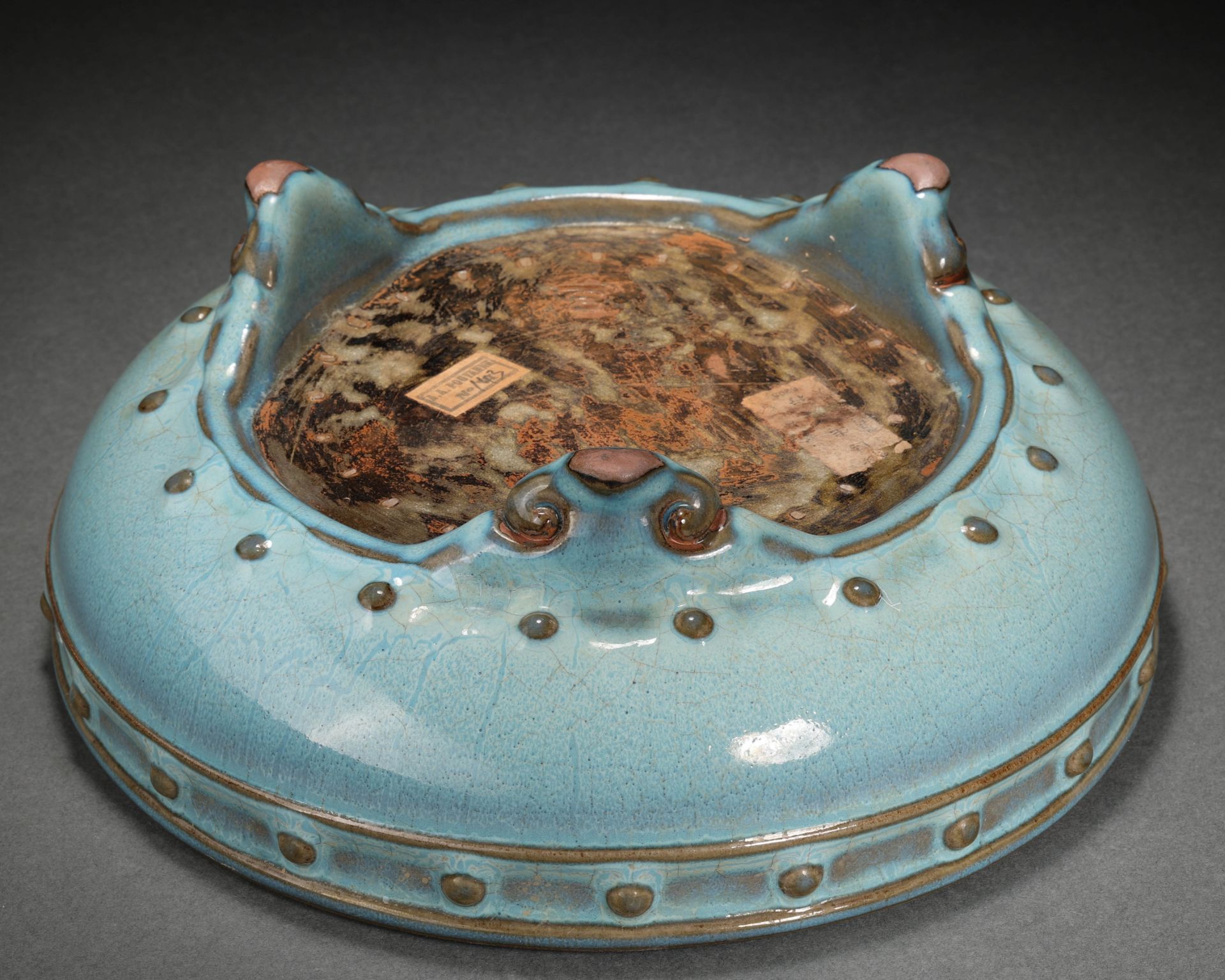 A Chinese Jun-ware Tripod Censer - Image 7 of 8