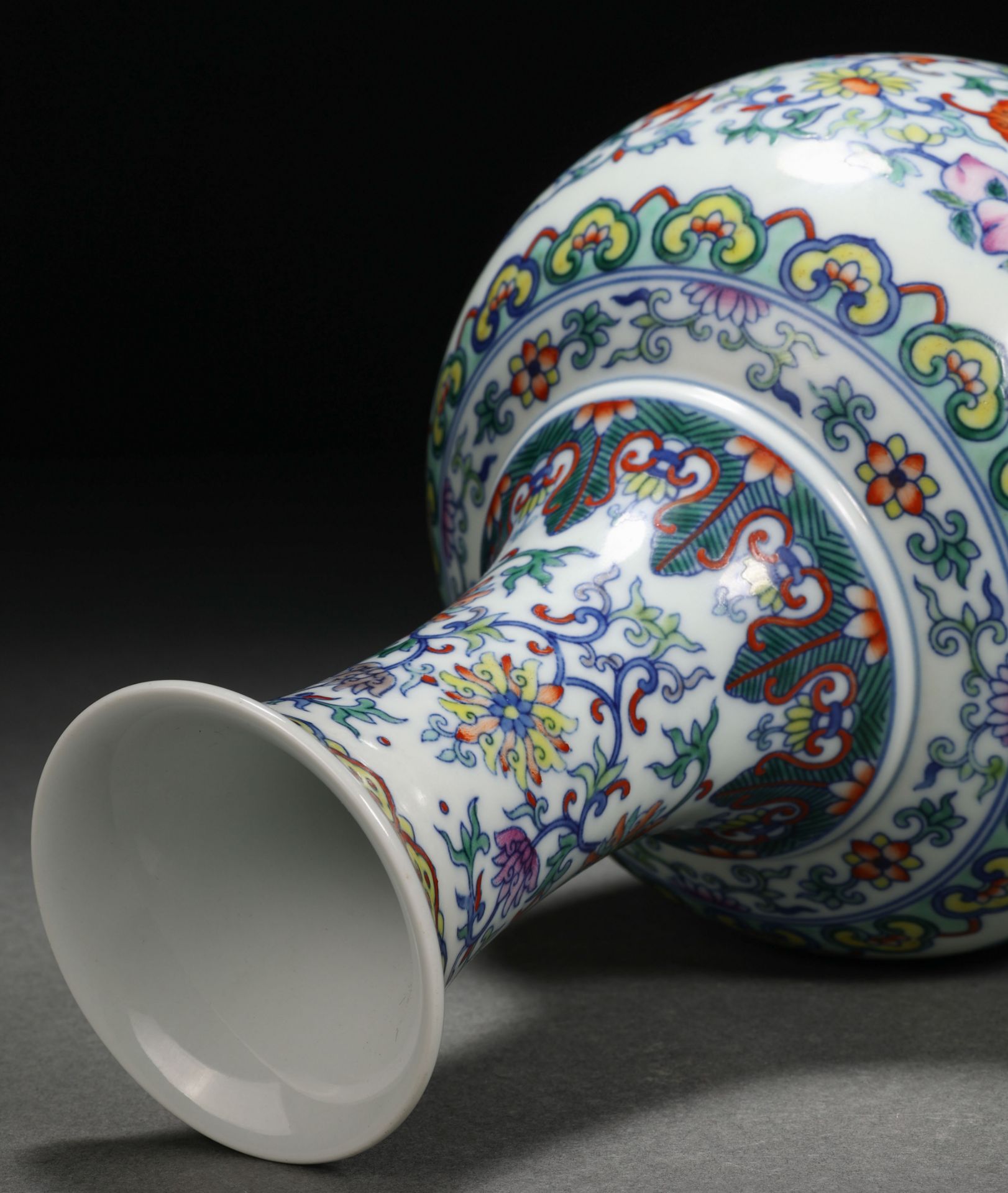 A Chinese Doucai Glaze Longevity Vase - Image 9 of 11