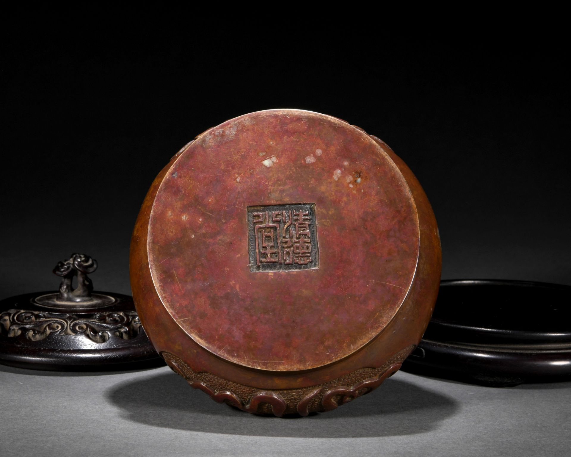 A Chinese Bronze Arabic Inscription Censer - Bild 8 aus 8