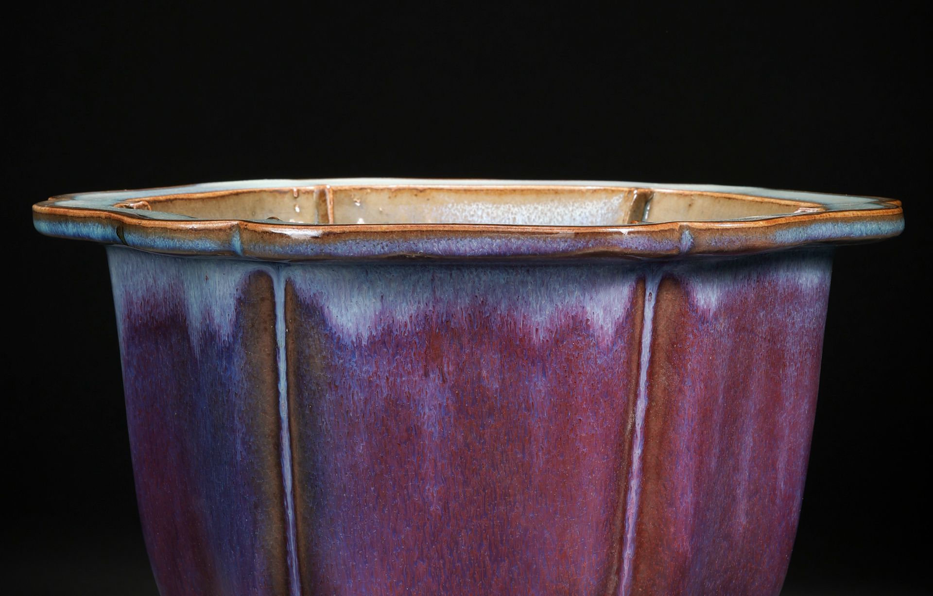 A Chinese Purple Splashed Jun-ware Jardiniere - Image 2 of 11