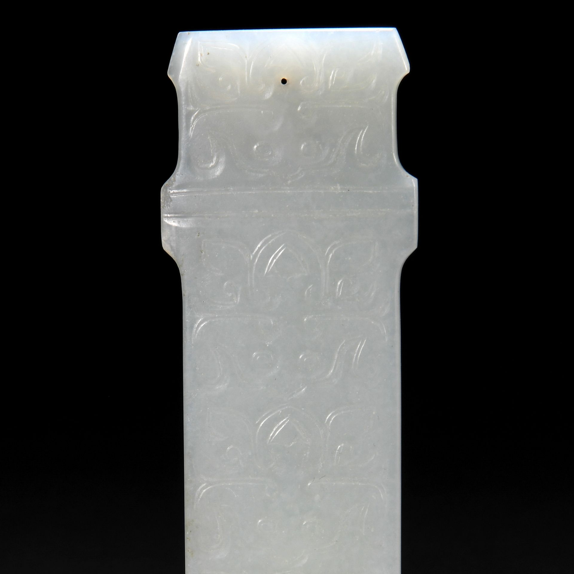 A Chinese Carved Jade Panel - Image 2 of 7