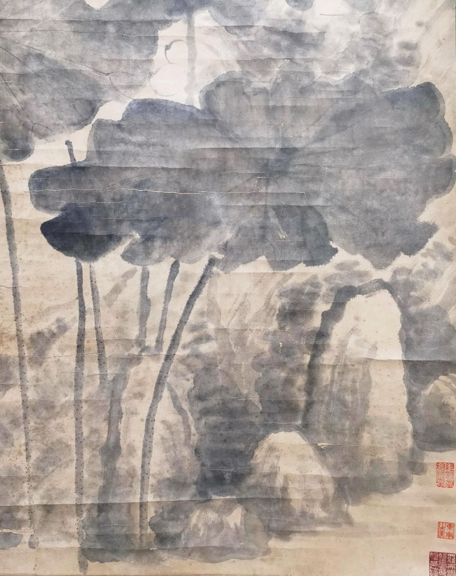 A Chinese Scroll Painting Signed Badashanren - Bild 4 aus 7