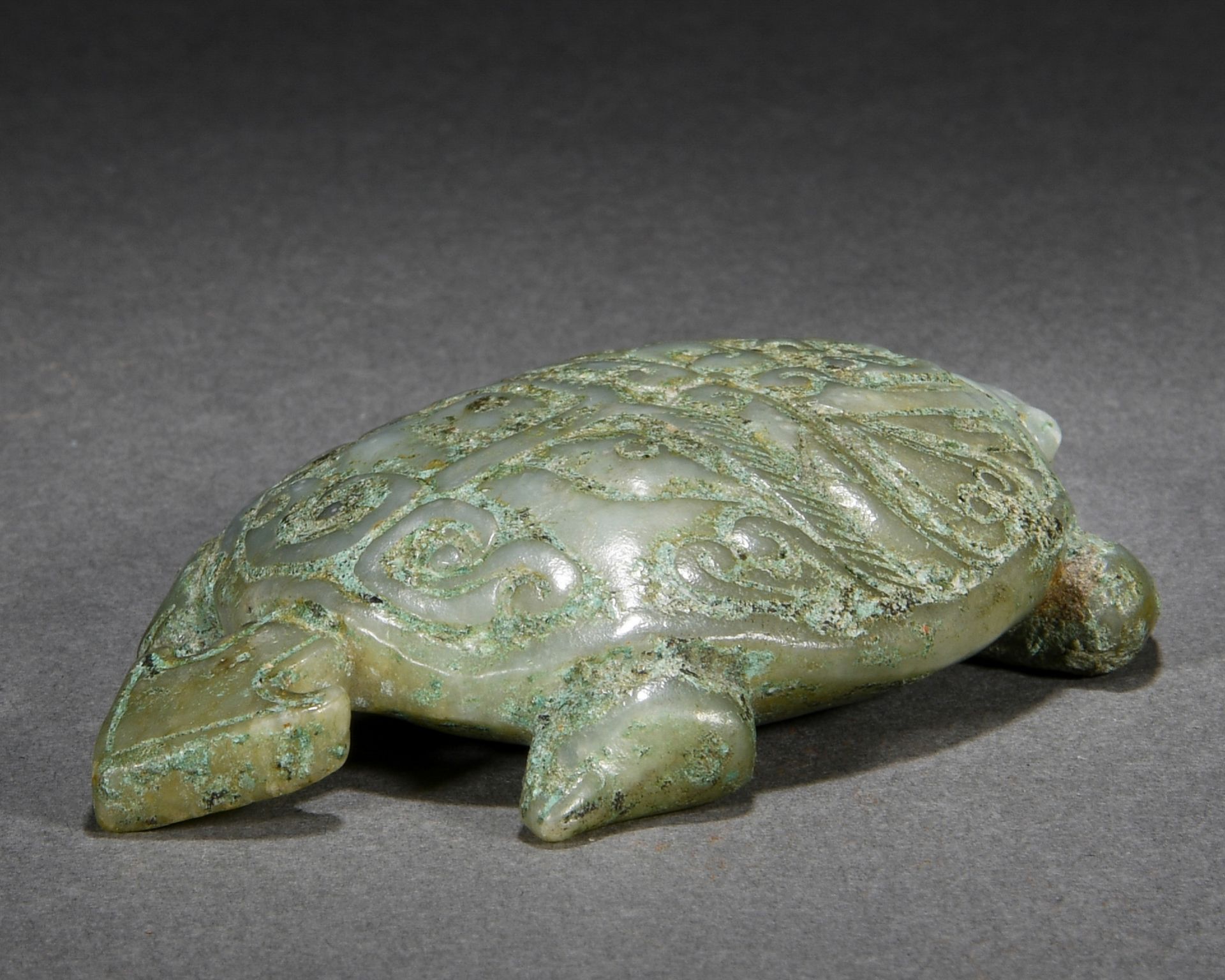 A Chinese Carved Jade Tortoise - Image 4 of 8