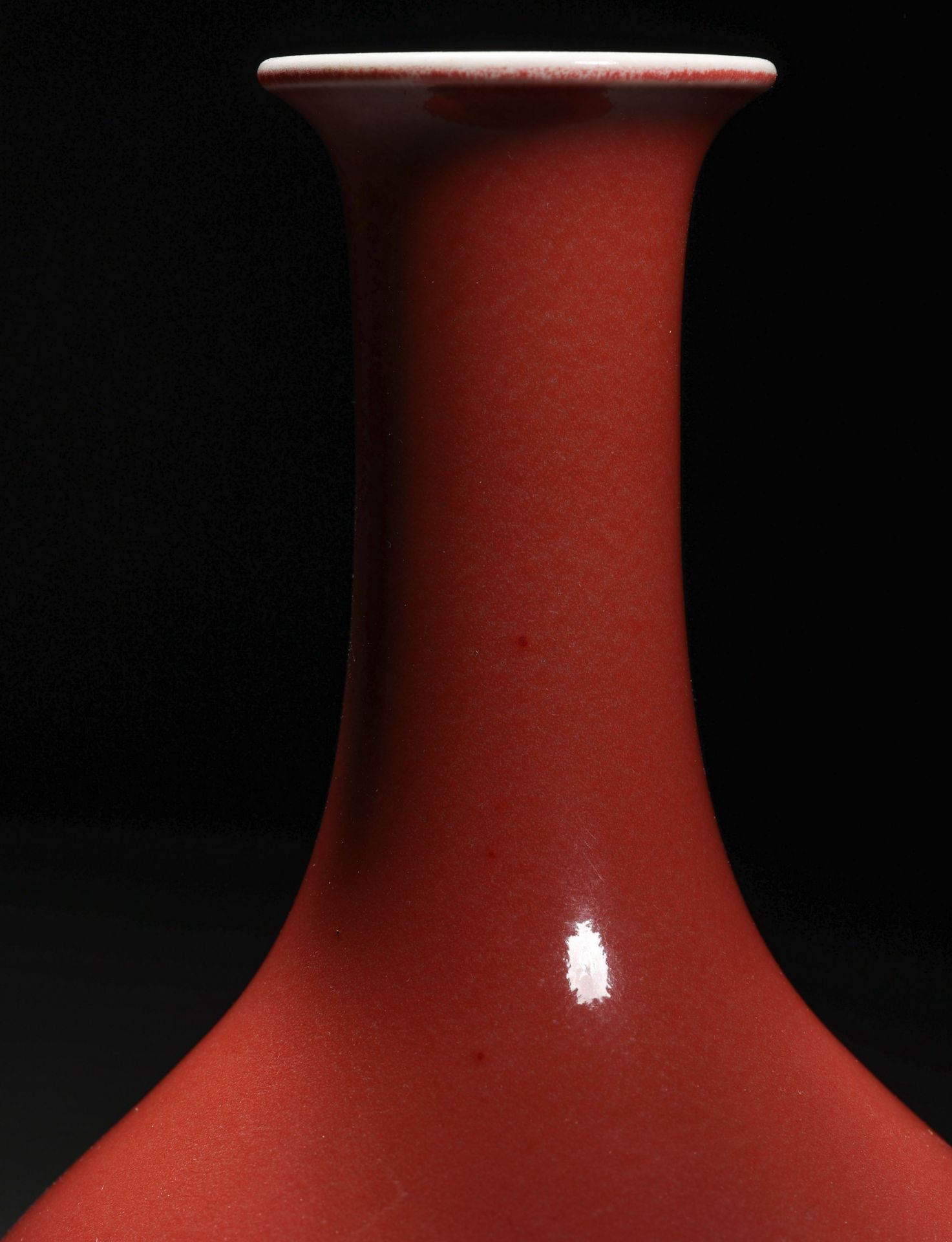 A Chinese Copper Red Bottle Vase - Image 4 of 7