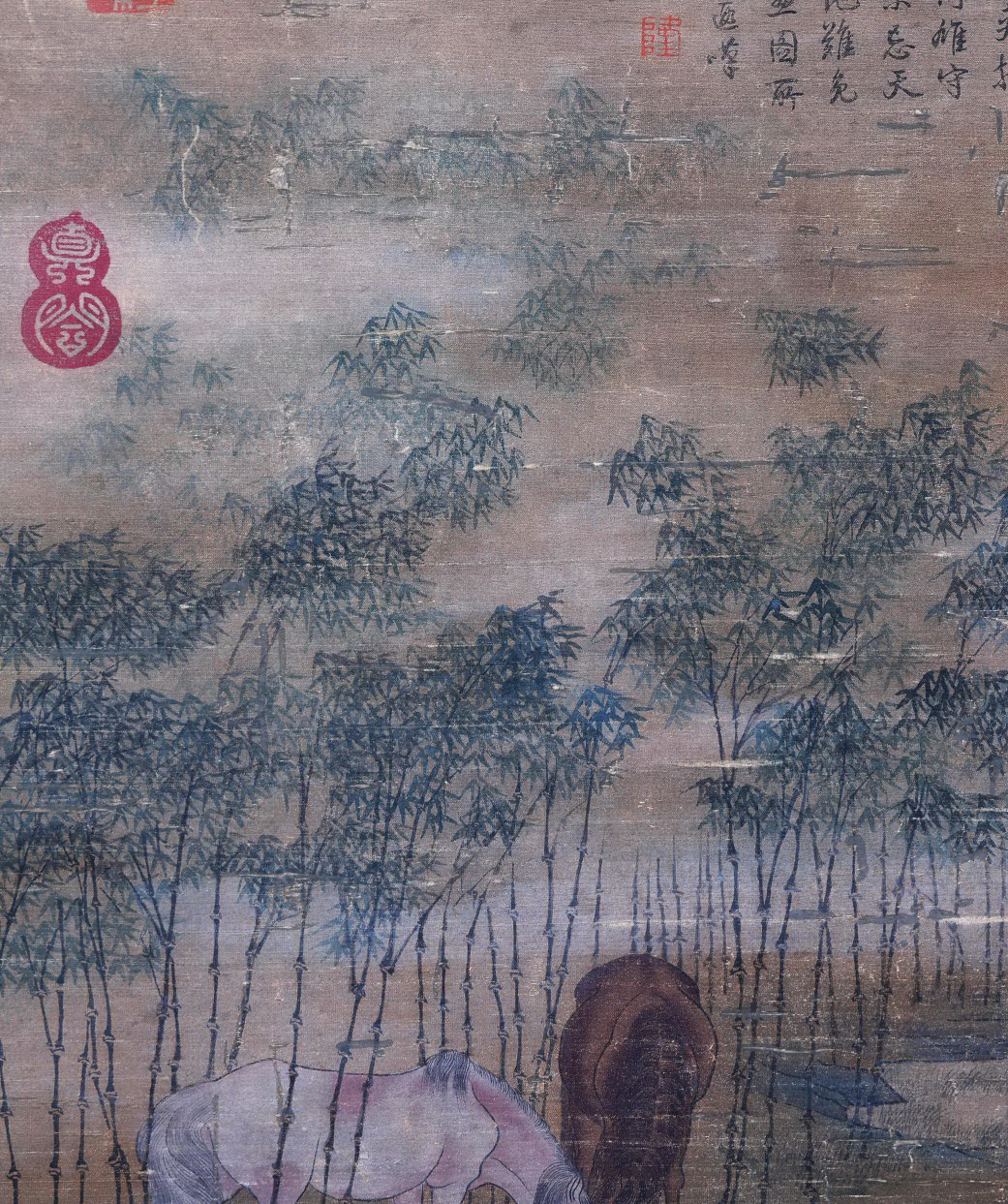 A Chinese Scroll Painting Signed Han Gan - Image 2 of 9