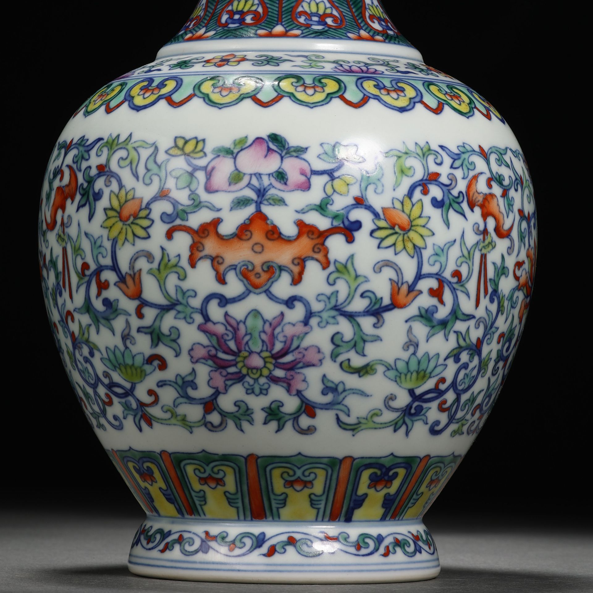 A Chinese Doucai Glaze Longevity Vase - Image 3 of 11