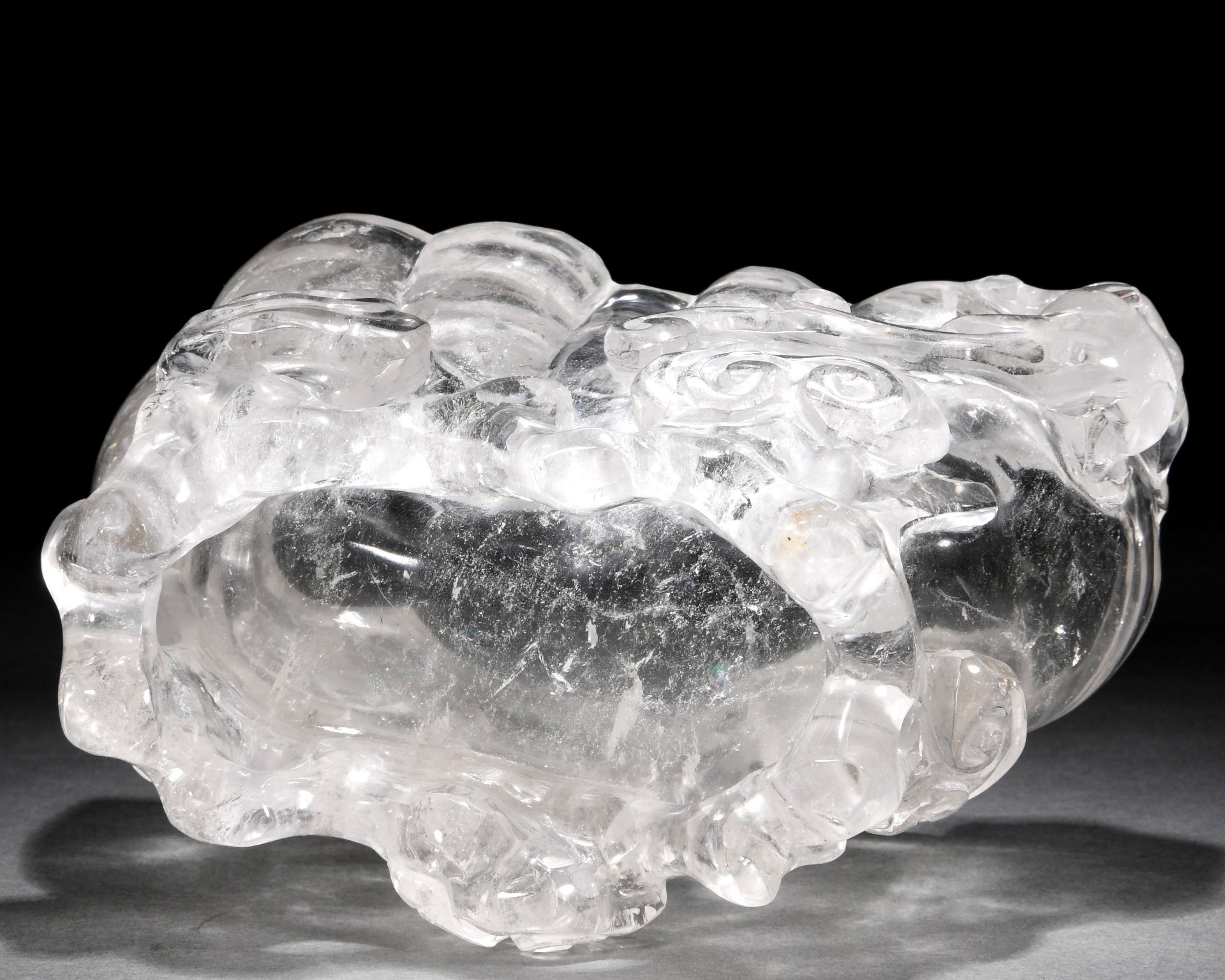 A Chinese Carved Rock Crystal Washer - Image 10 of 10