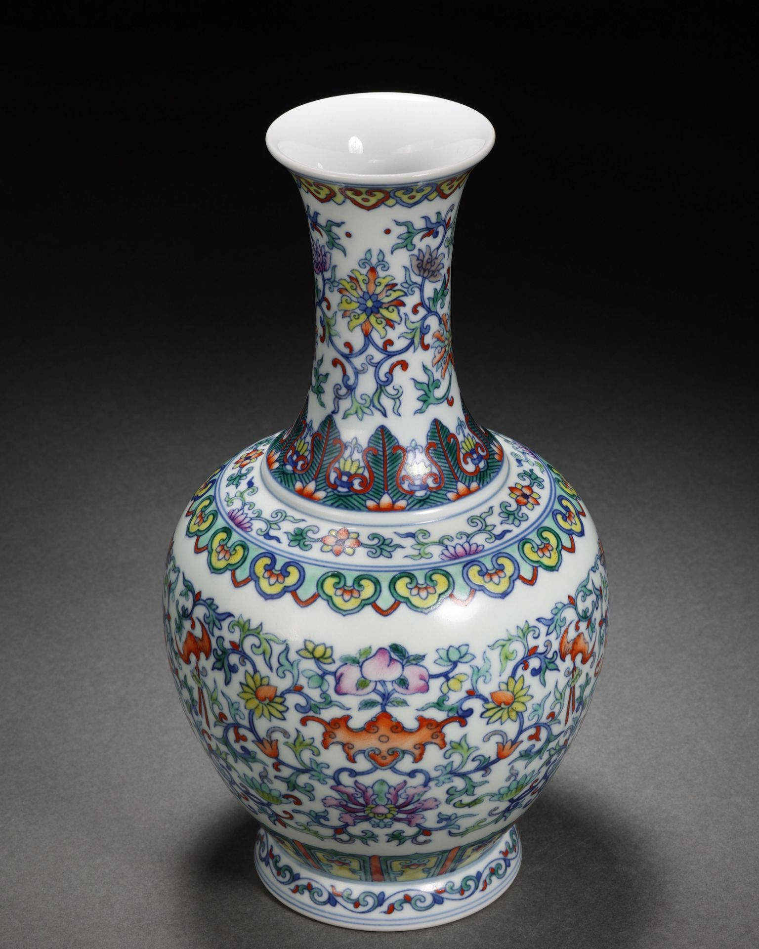 A Chinese Doucai Glaze Longevity Vase - Image 4 of 11