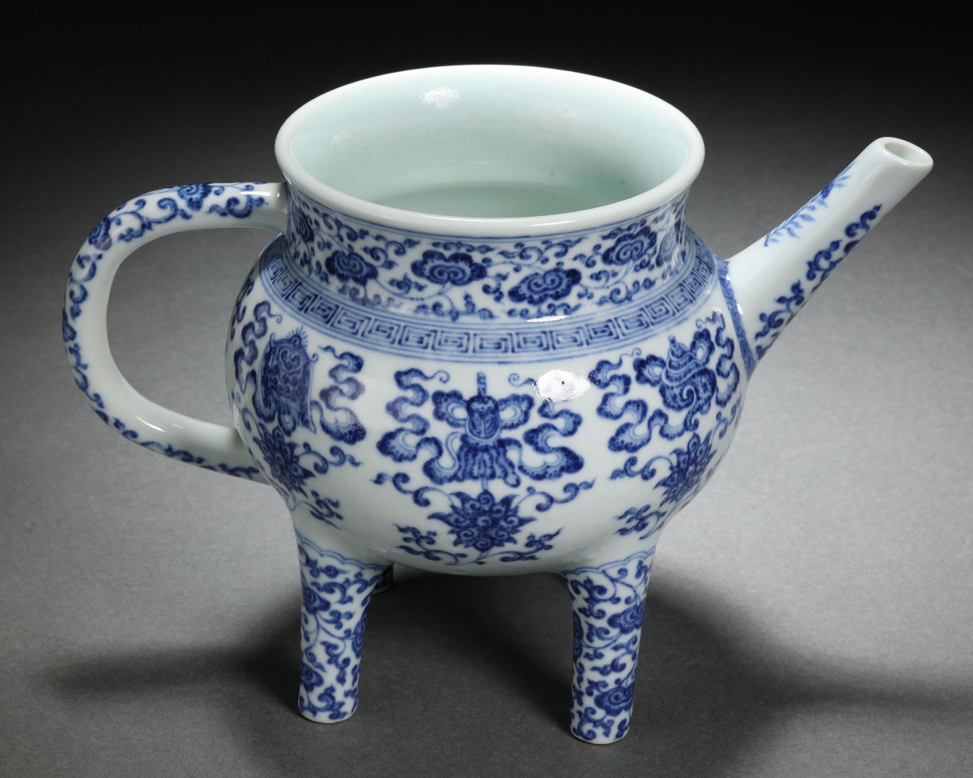 A Chinese Blue and White Eight Treasures Vessel He - Image 7 of 12