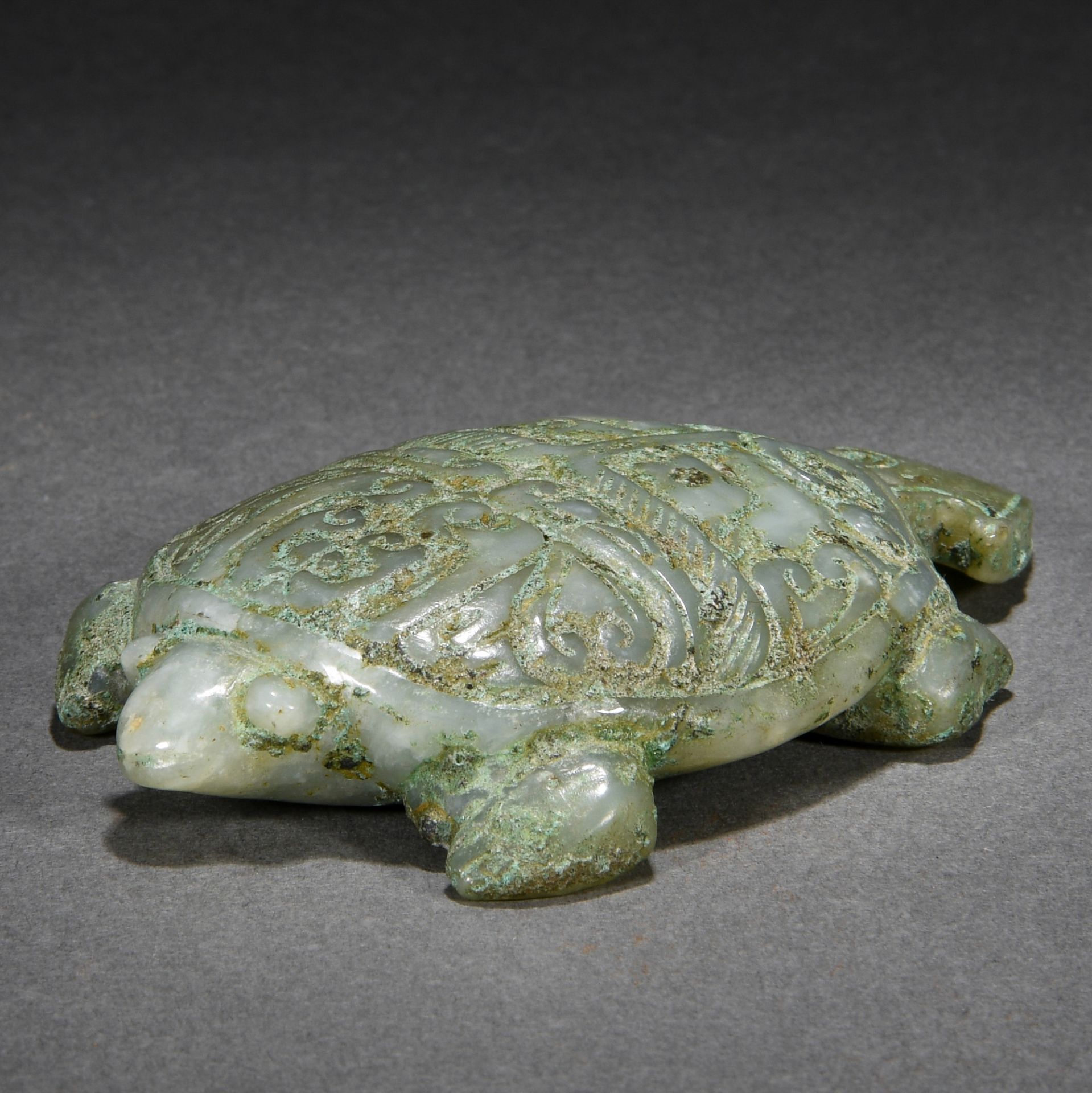 A Chinese Carved Jade Tortoise