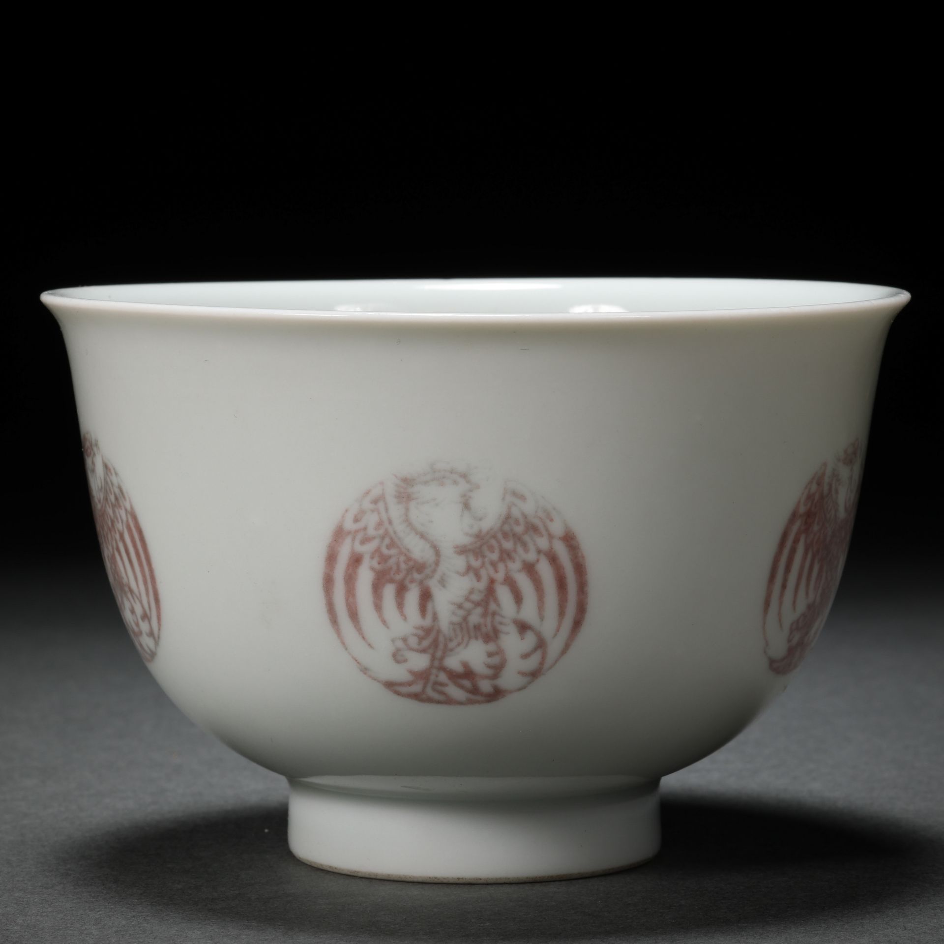 A Chinese Copper Red Phoenix Cup - Image 3 of 8