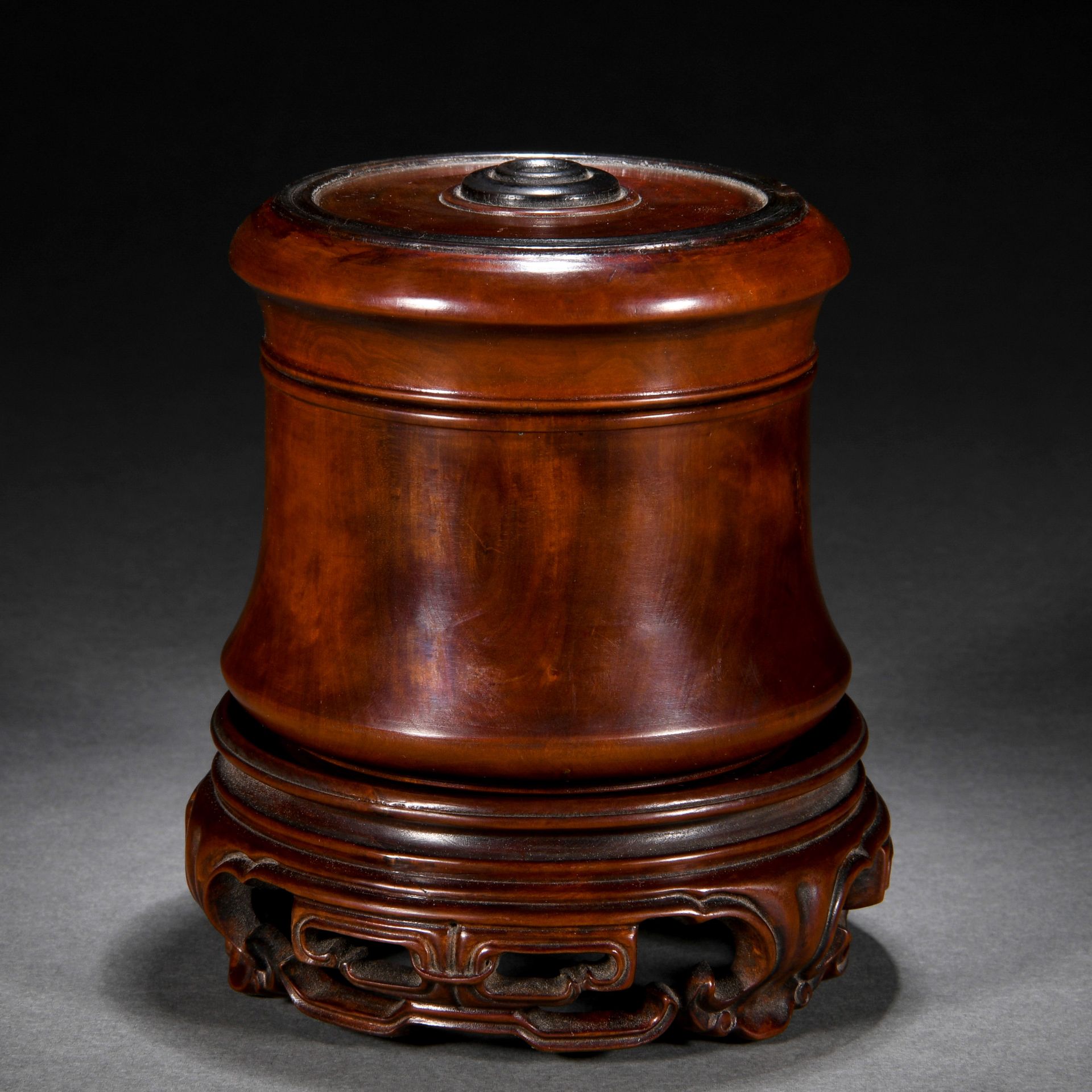 A Chinese Carved Hardwood Box with Cover - Image 3 of 7