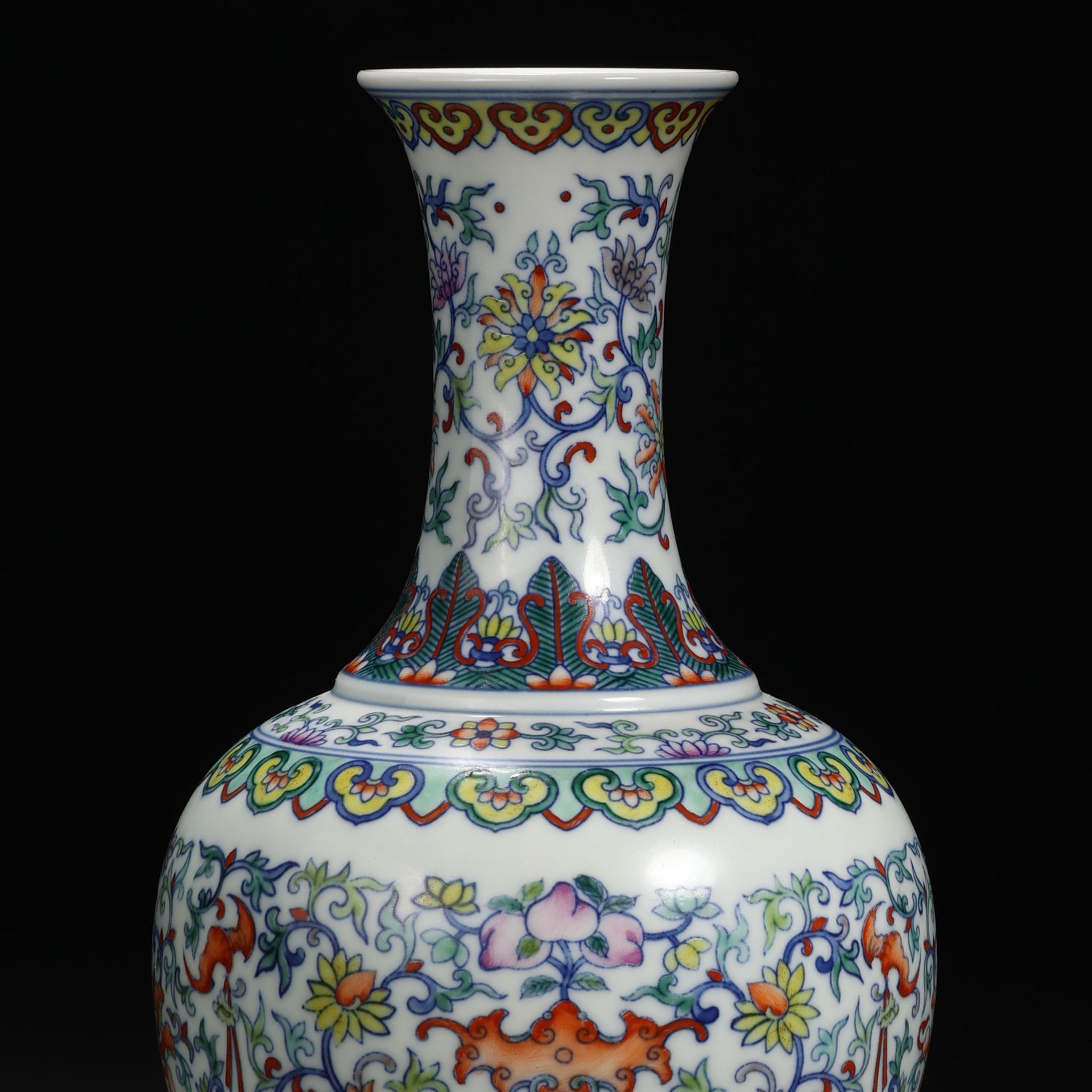 A Chinese Doucai Glaze Longevity Vase - Image 2 of 11