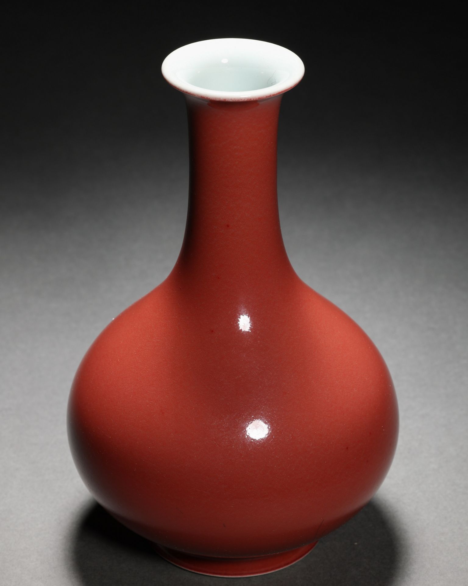 A Chinese Copper Red Bottle Vase - Image 3 of 7