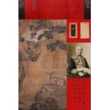 A Chinese Scroll Painting Signed Bian Jingzhao