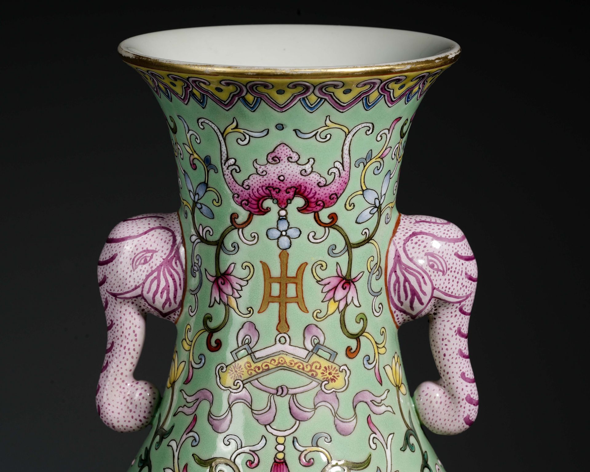 A Chinese Famille Rose Bottle Vase - Image 8 of 14