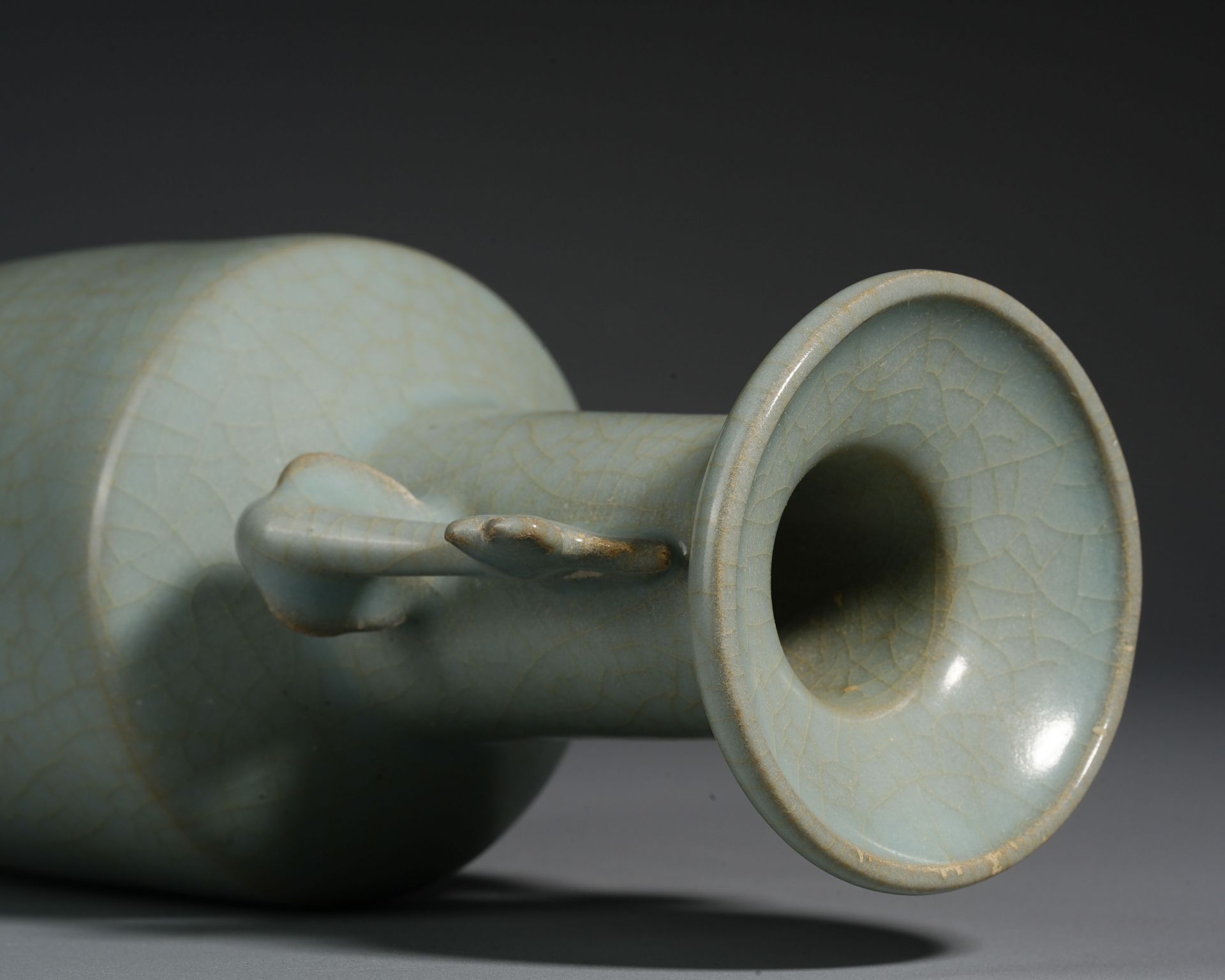 A Chinese Longquan Celadon Glaze Vase - Image 7 of 13