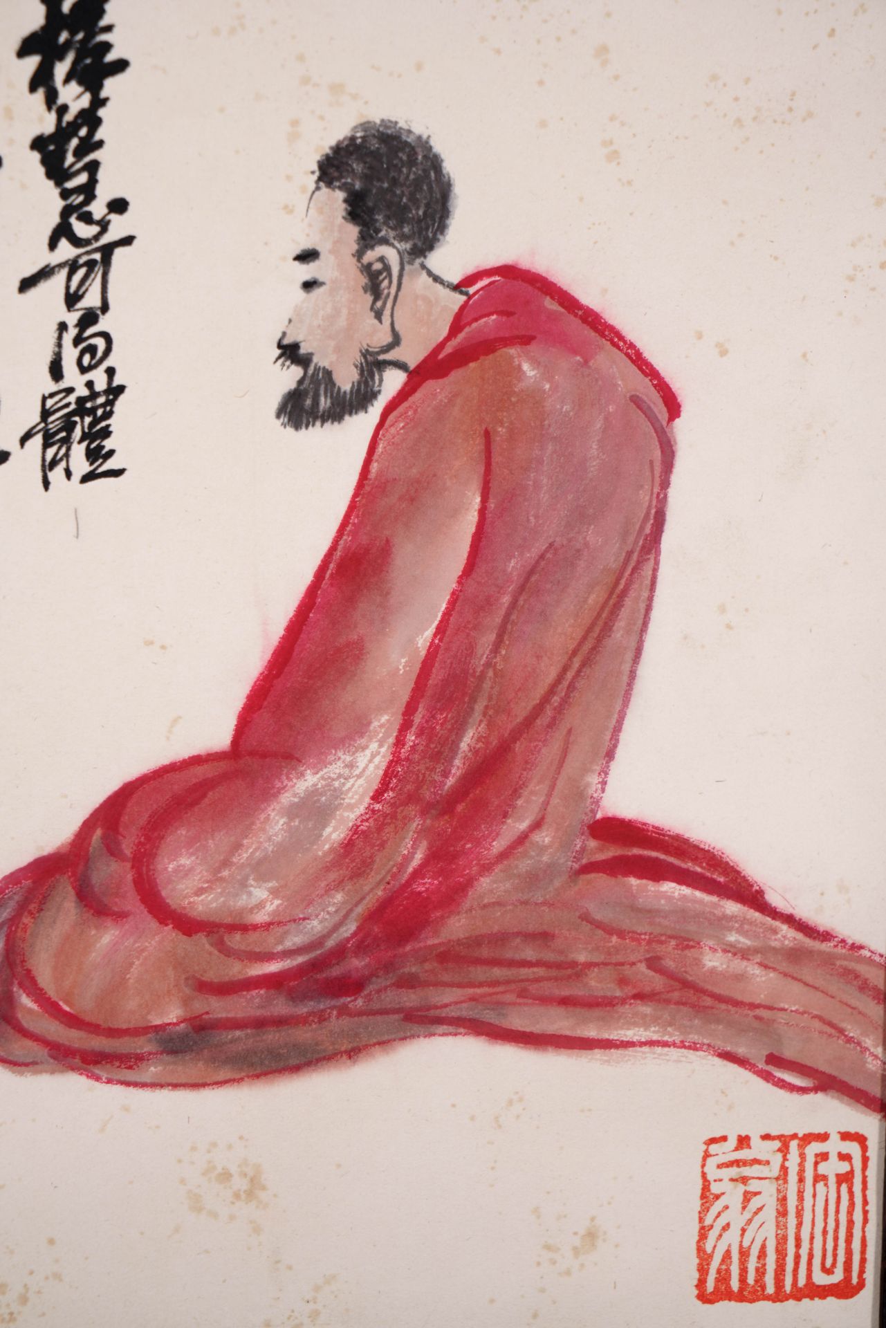 A Chinese Frame Painting By Wu Changshuo - Image 3 of 13