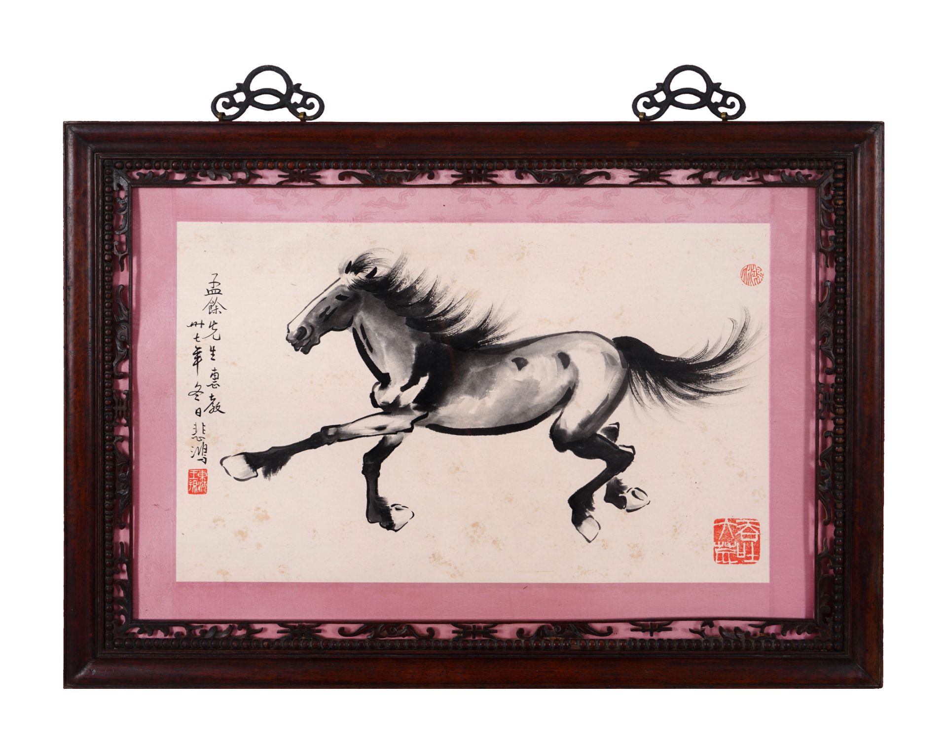 A Chinese Frame Painting By Xu Beihong - Image 2 of 15
