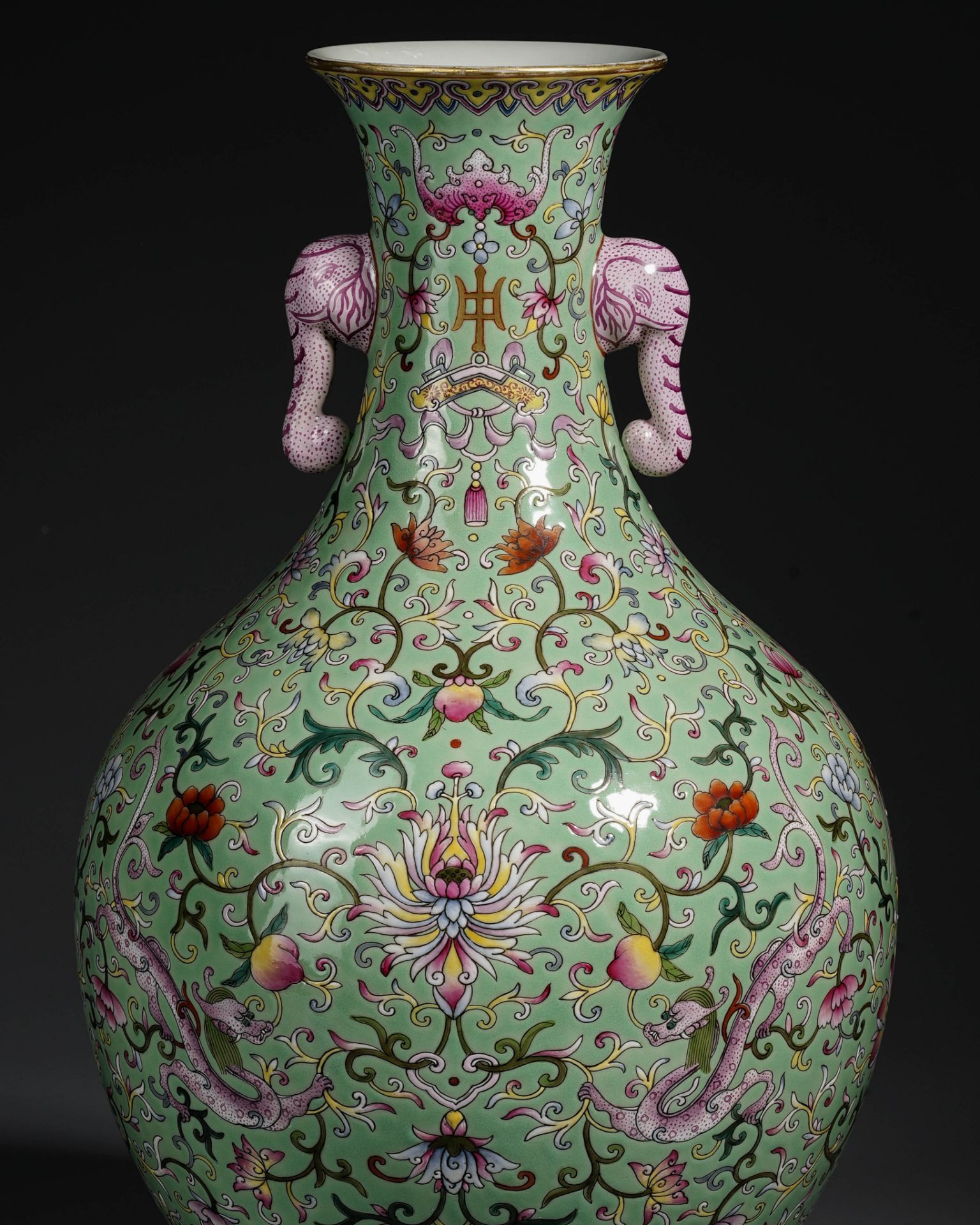 A Chinese Famille Rose Bottle Vase - Image 2 of 14