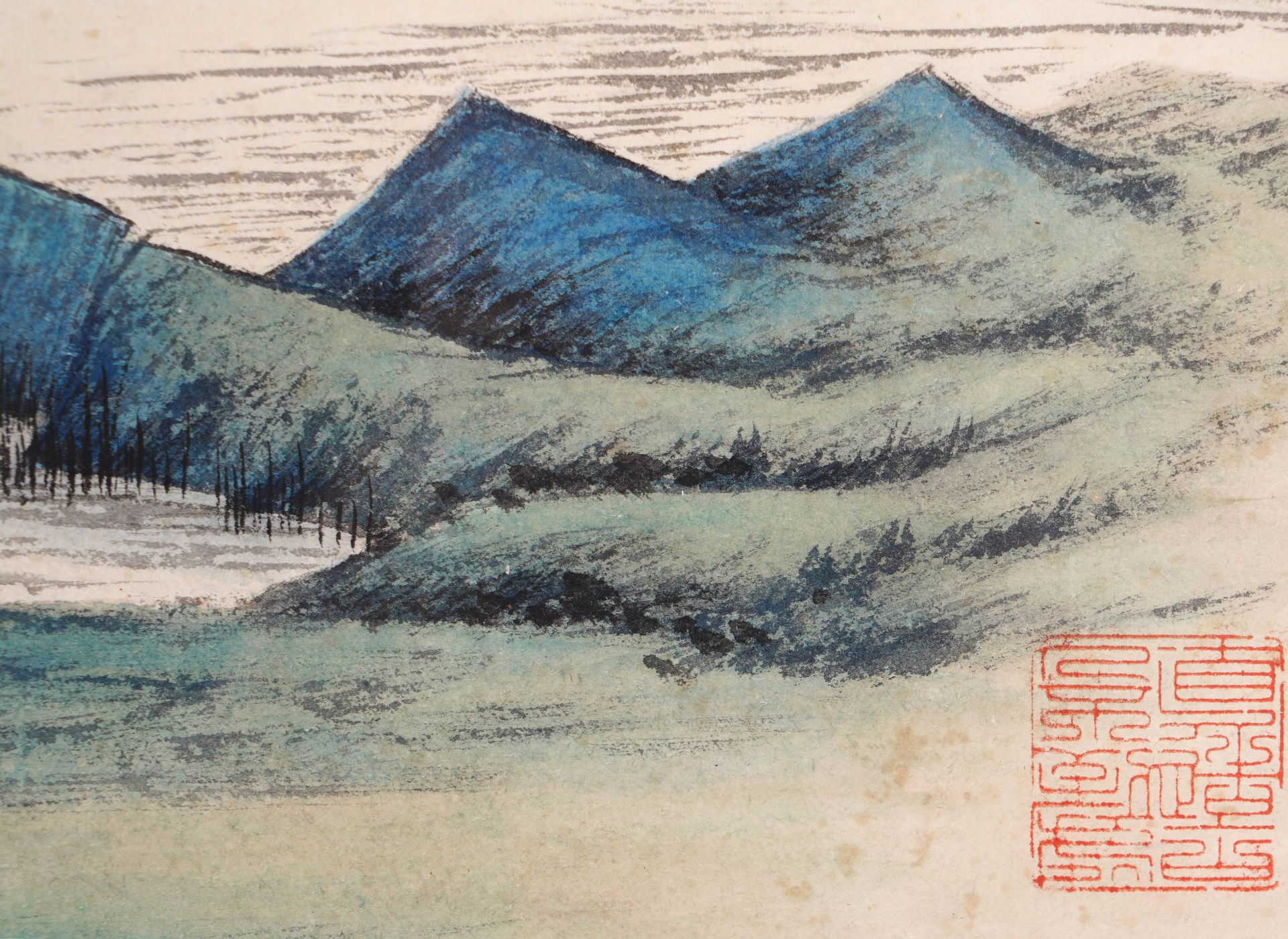 A Chinese Frame Painting By Zhang Daqian - Image 13 of 19