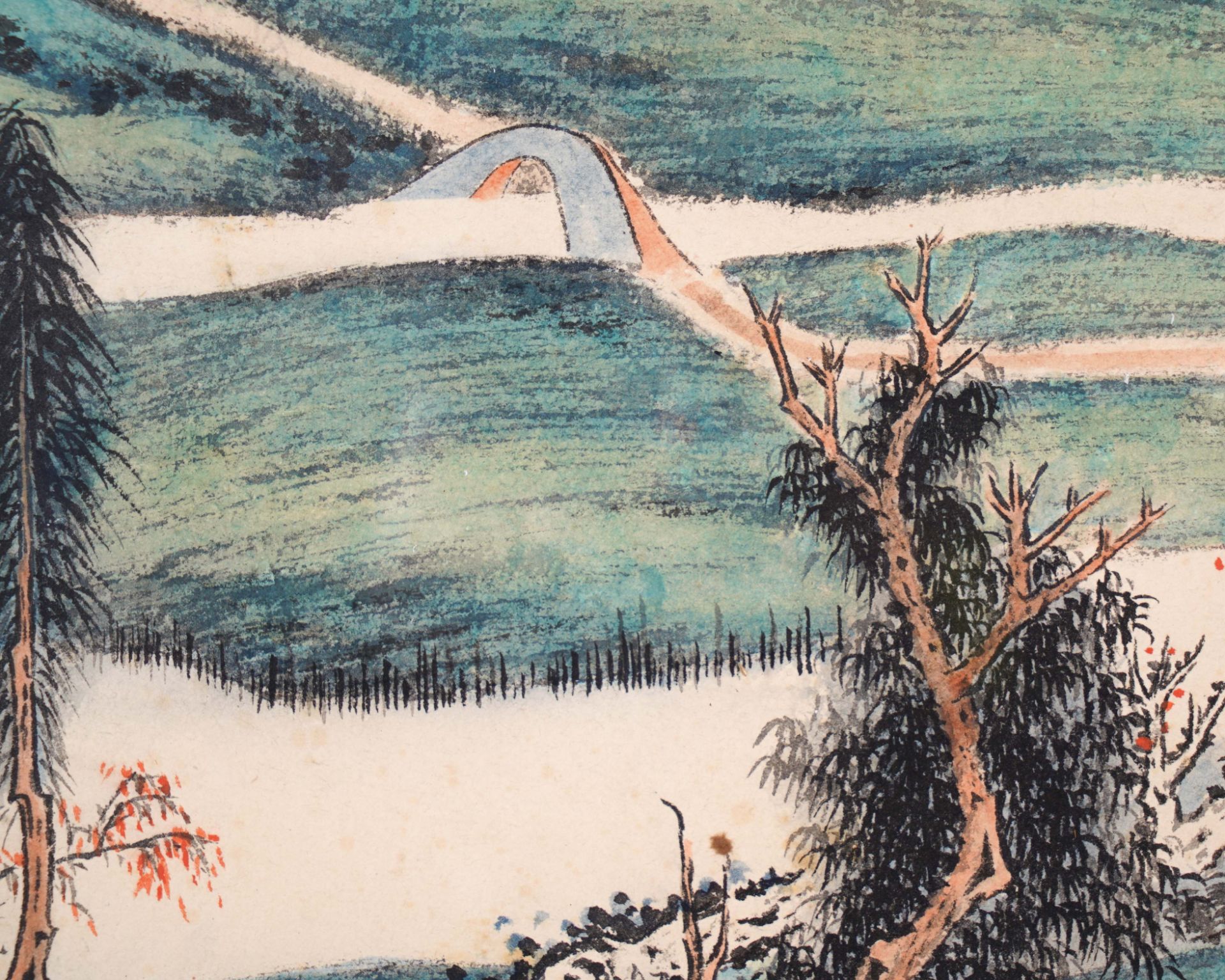 A Chinese Frame Painting By Zhang Daqian - Image 10 of 19