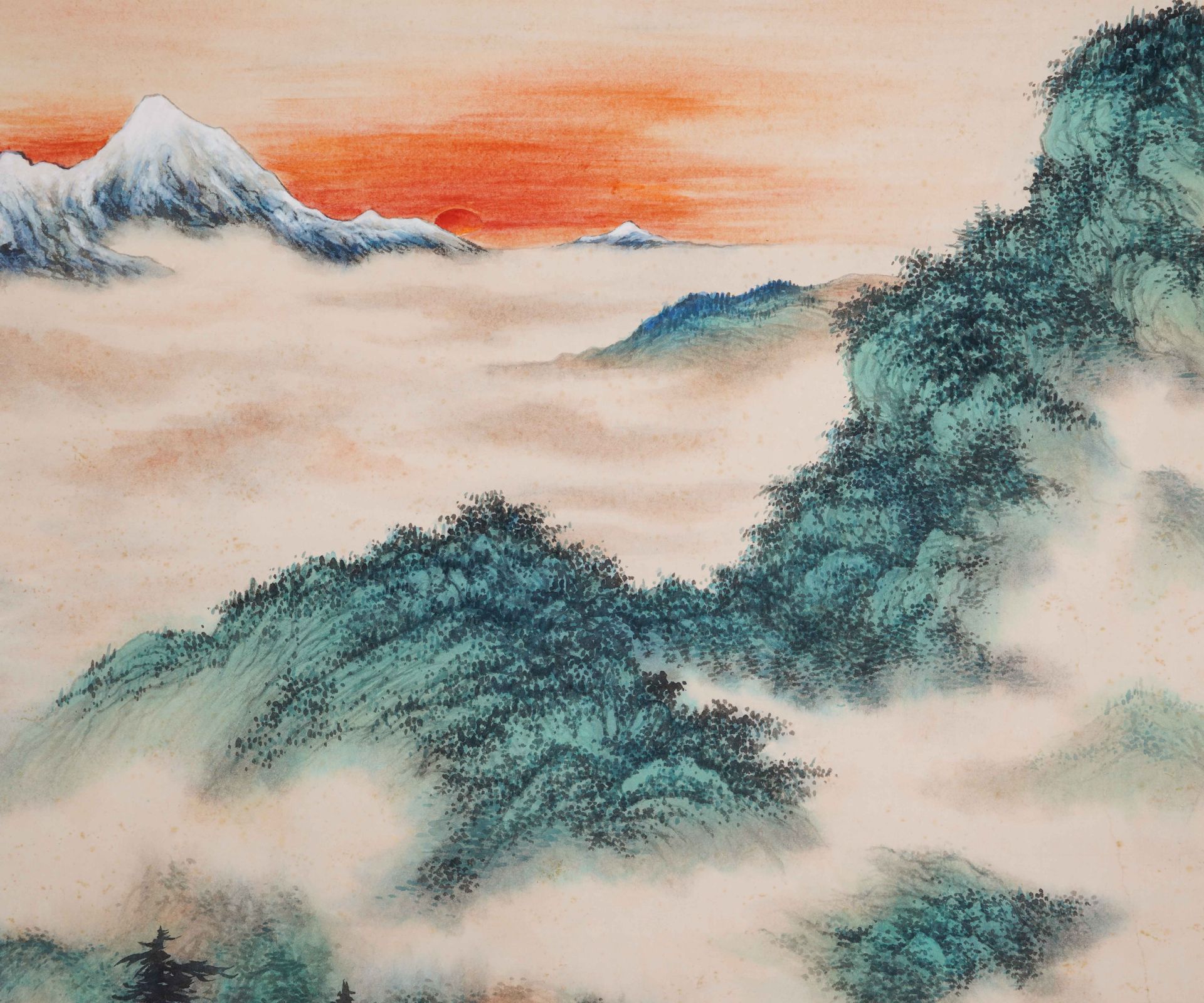 A Chinese Scroll Painting by Wu Hufan - Bild 6 aus 8
