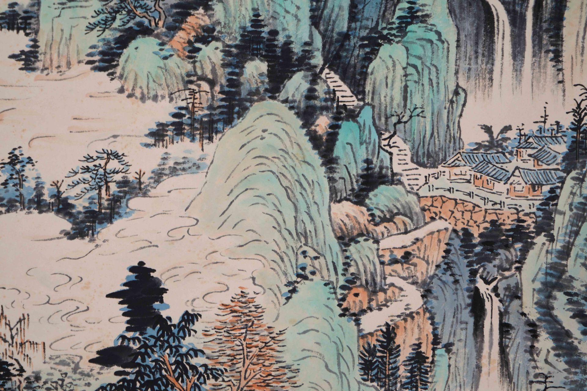 A Chinese Scroll Painting by Huang Junbi - Image 7 of 11