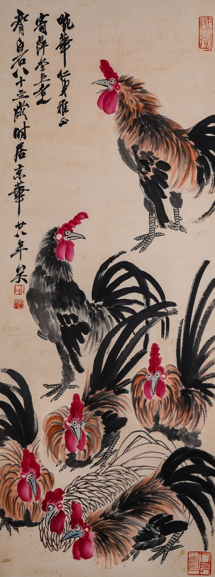 A Chinese Scroll Painting by Qi Baishi - Bild 2 aus 9