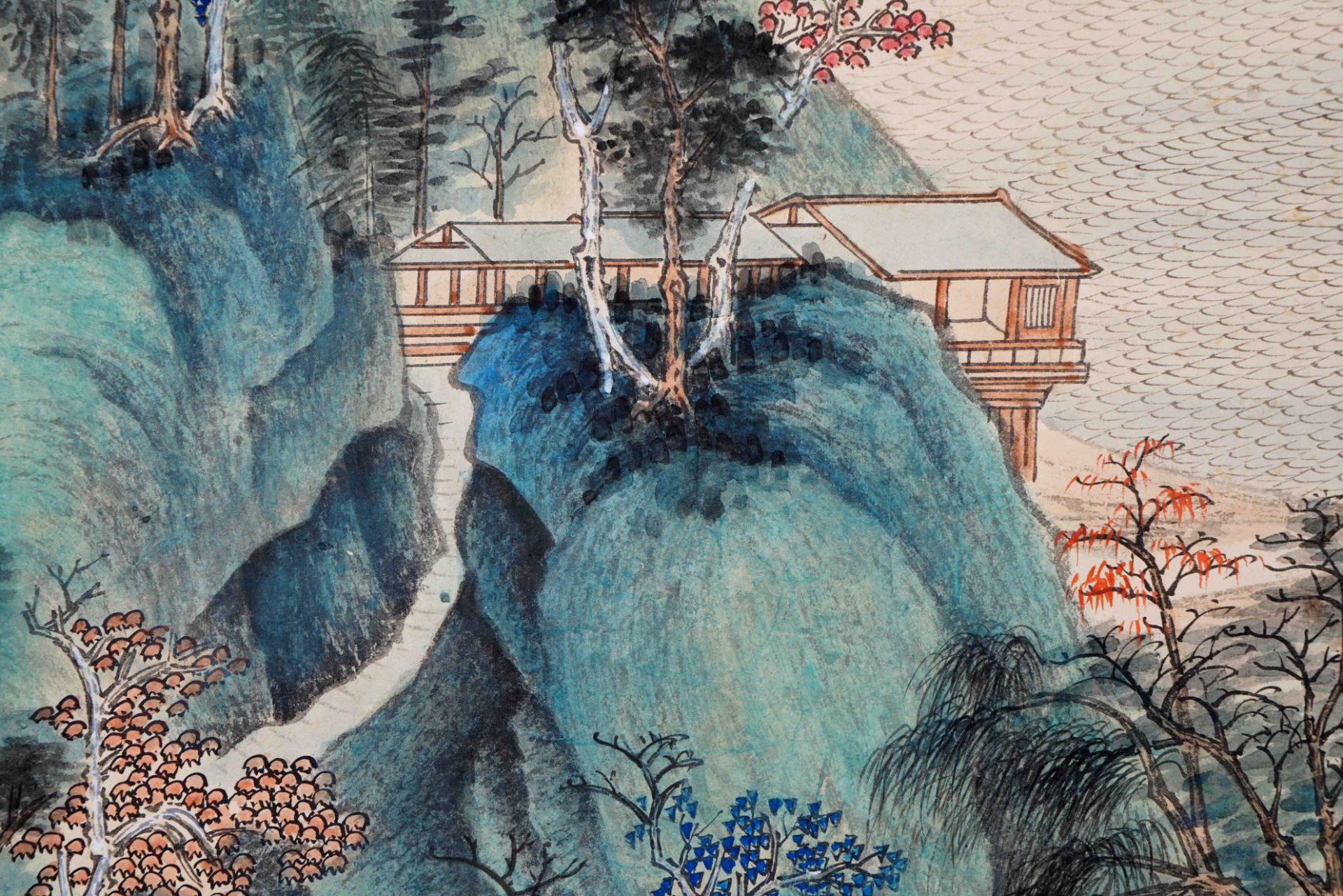 A Chinese Scroll Painting by Zhang Daqian - Image 6 of 10