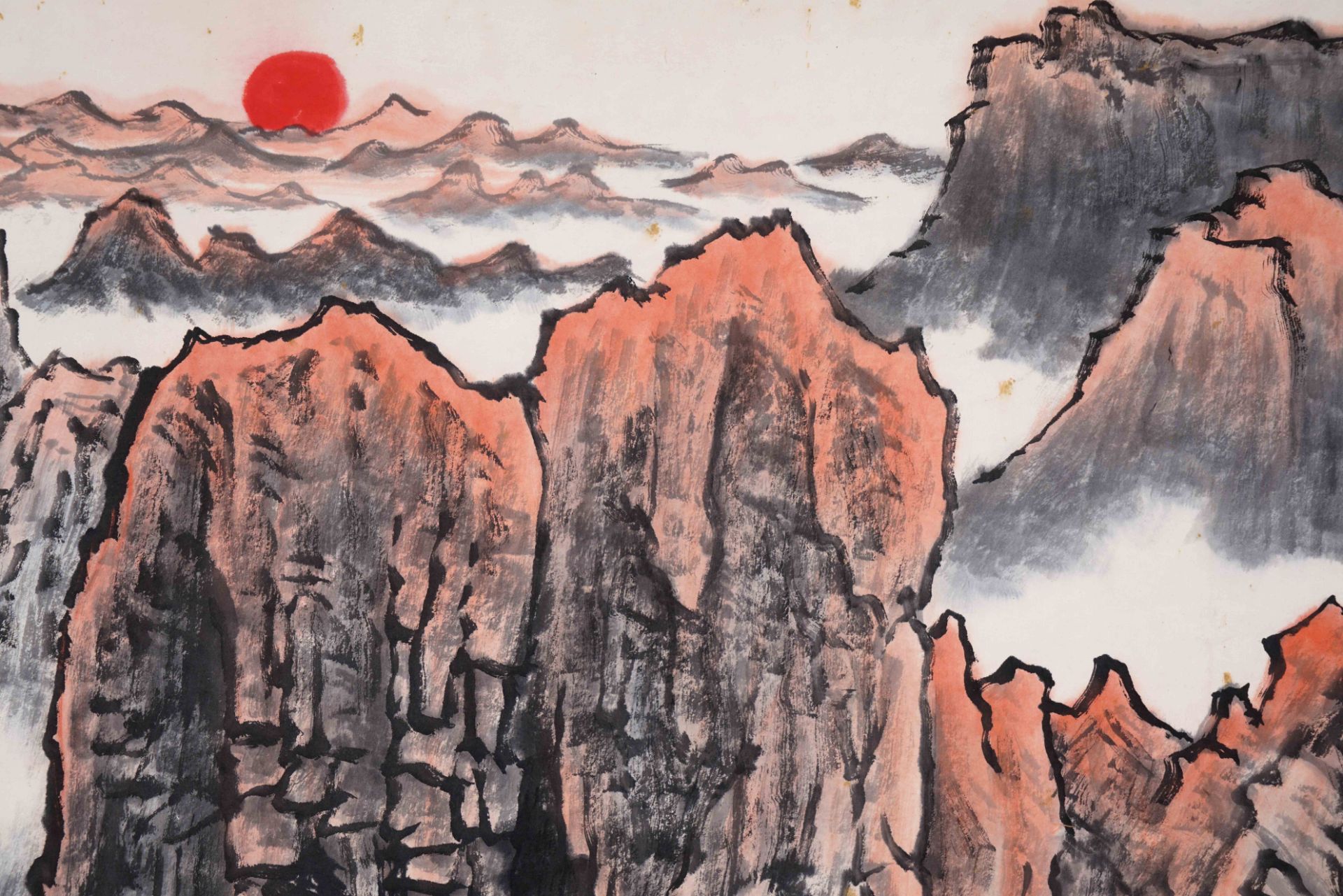 A Chinese Scroll Painting by Li Keran - Bild 4 aus 11
