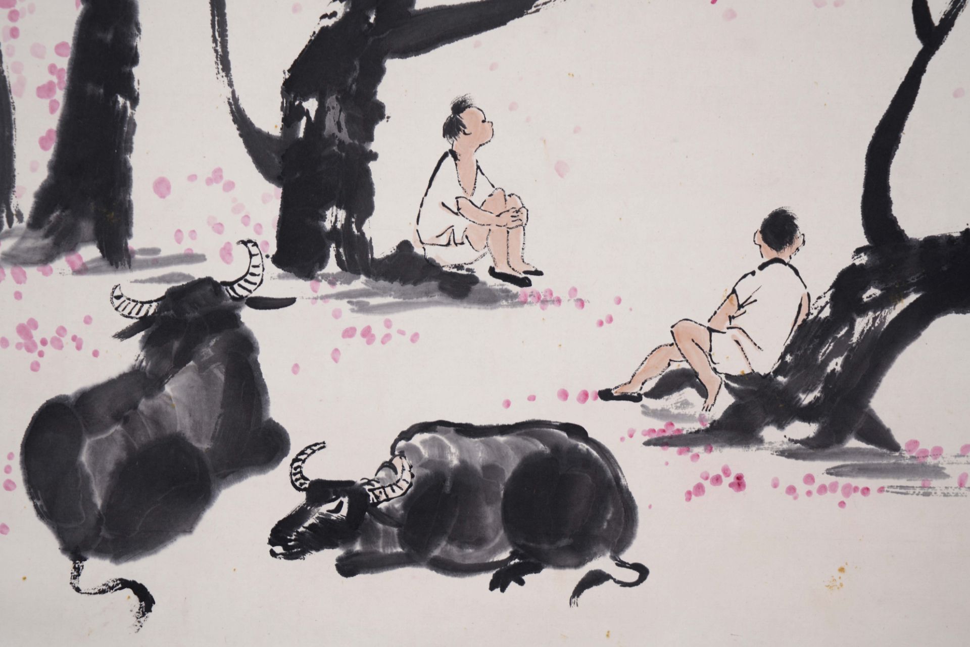 A Chinese Scroll Painting by Li Keran - Image 6 of 10
