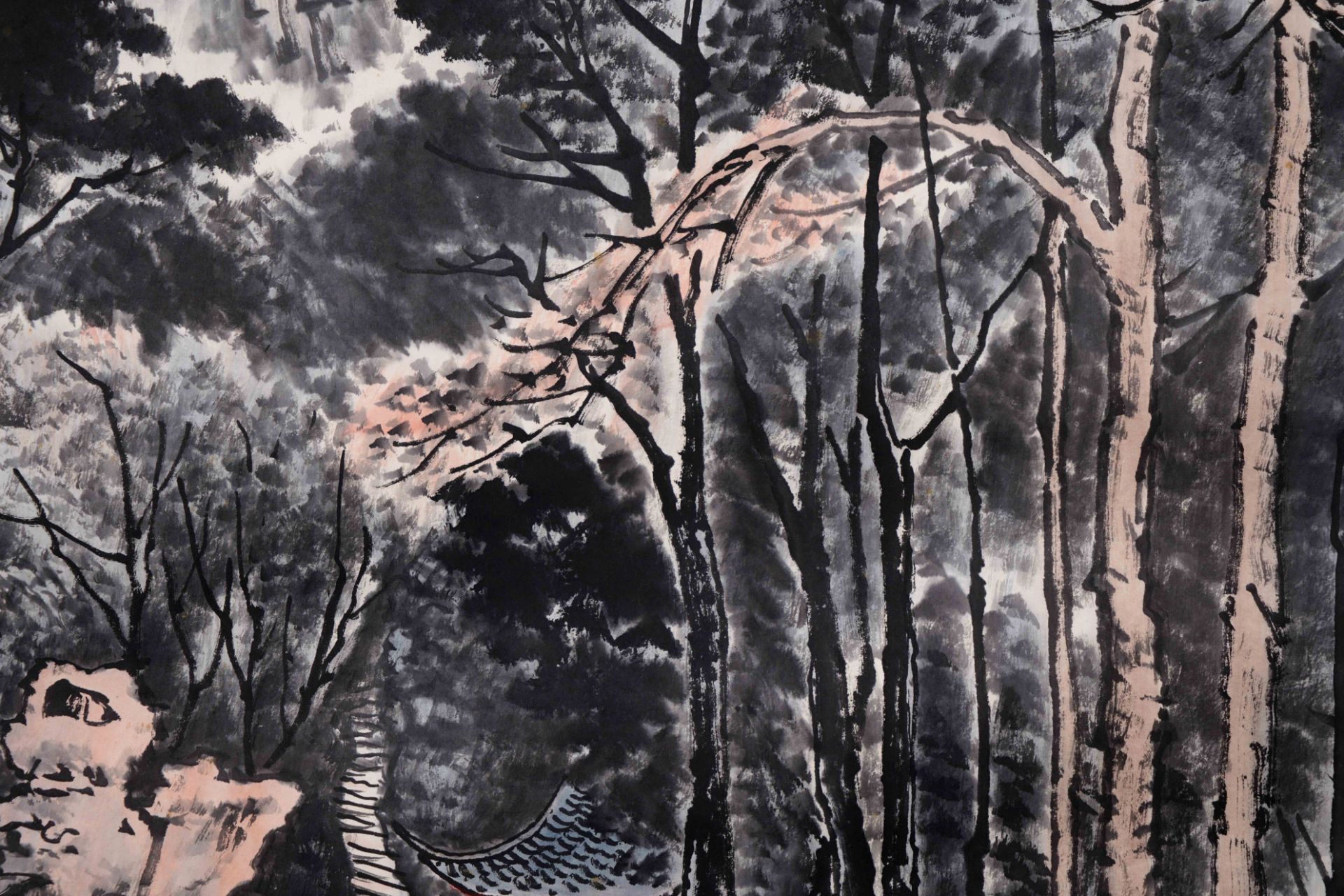 A Chinese Scroll Painting by Li Keran - Image 7 of 11