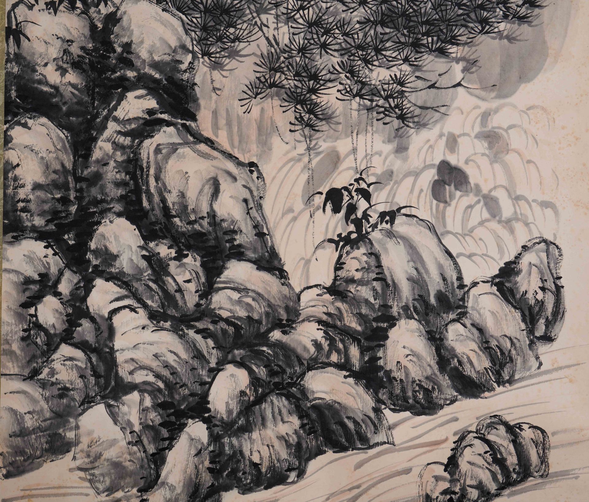 A Chinese Scroll Painting by Wu Changshuo - Image 6 of 8