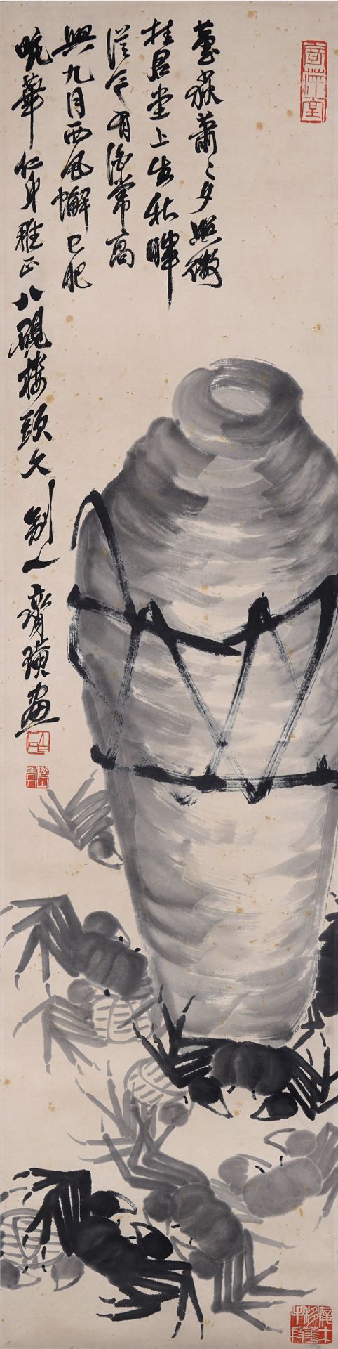 A Chinese Scroll Painting by Qi Baishi - Bild 2 aus 10