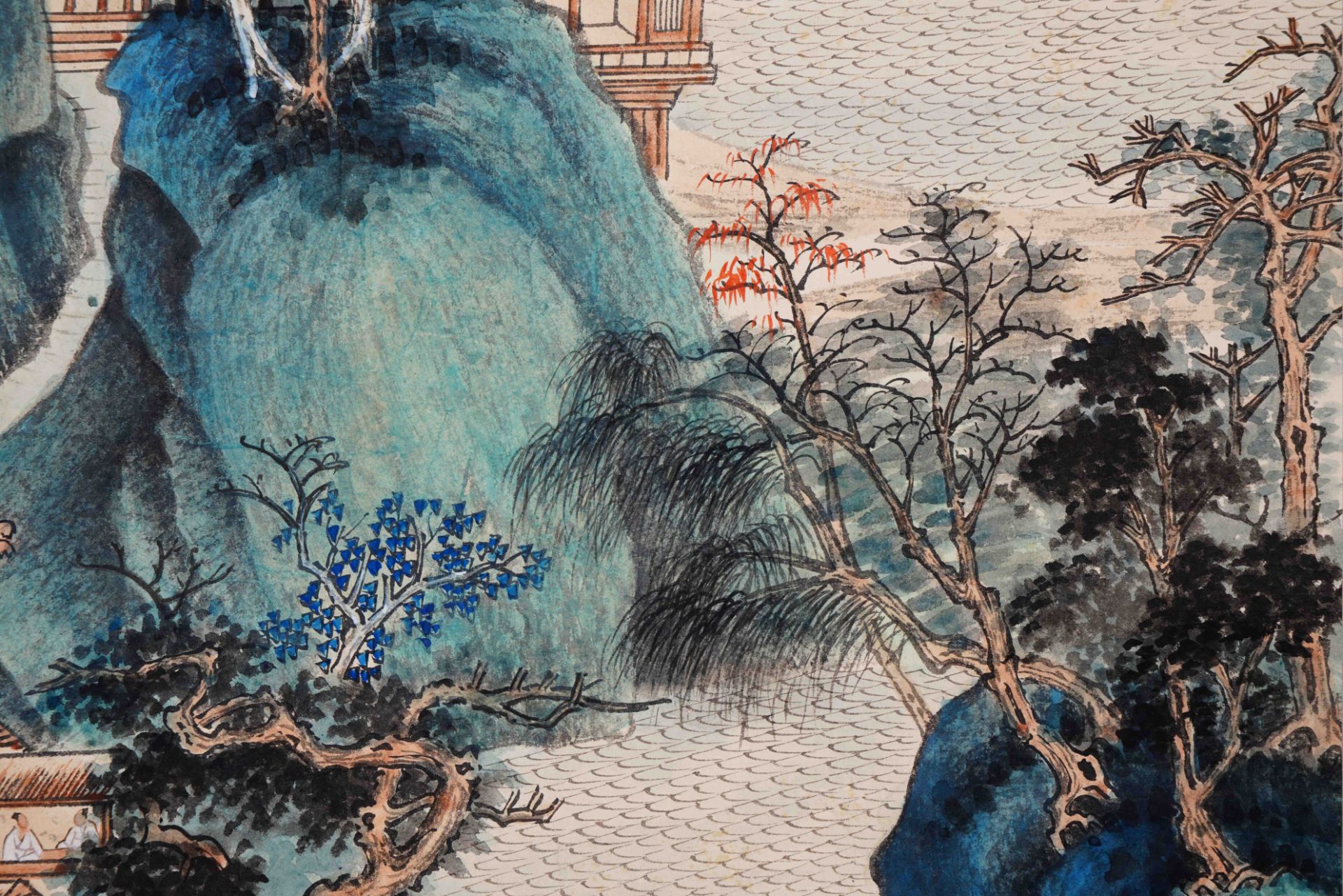 A Chinese Scroll Painting by Zhang Daqian - Image 9 of 10